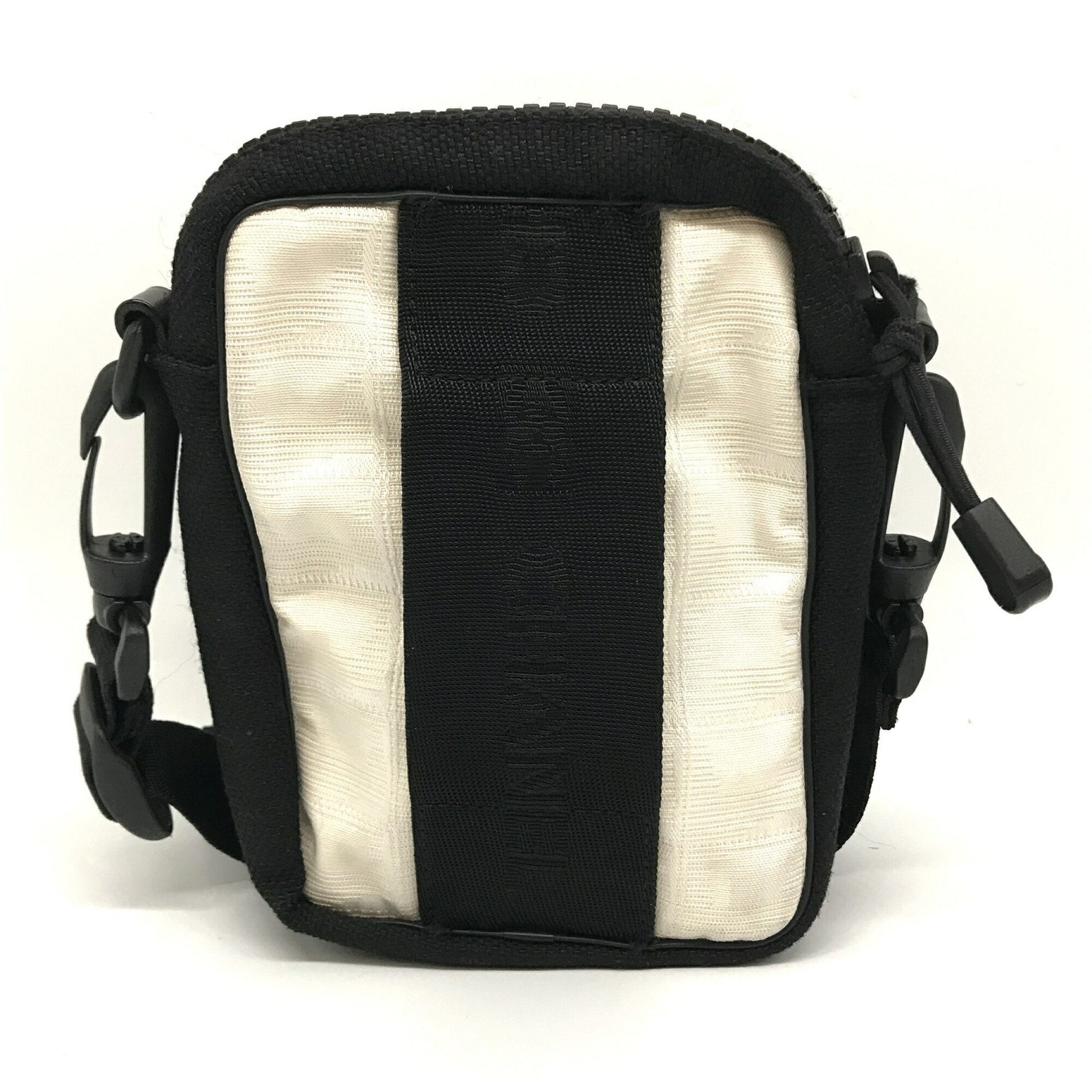 Chanel Sport Line Shoulder Bag Pochette Nylon Ivory Black Coco Mark