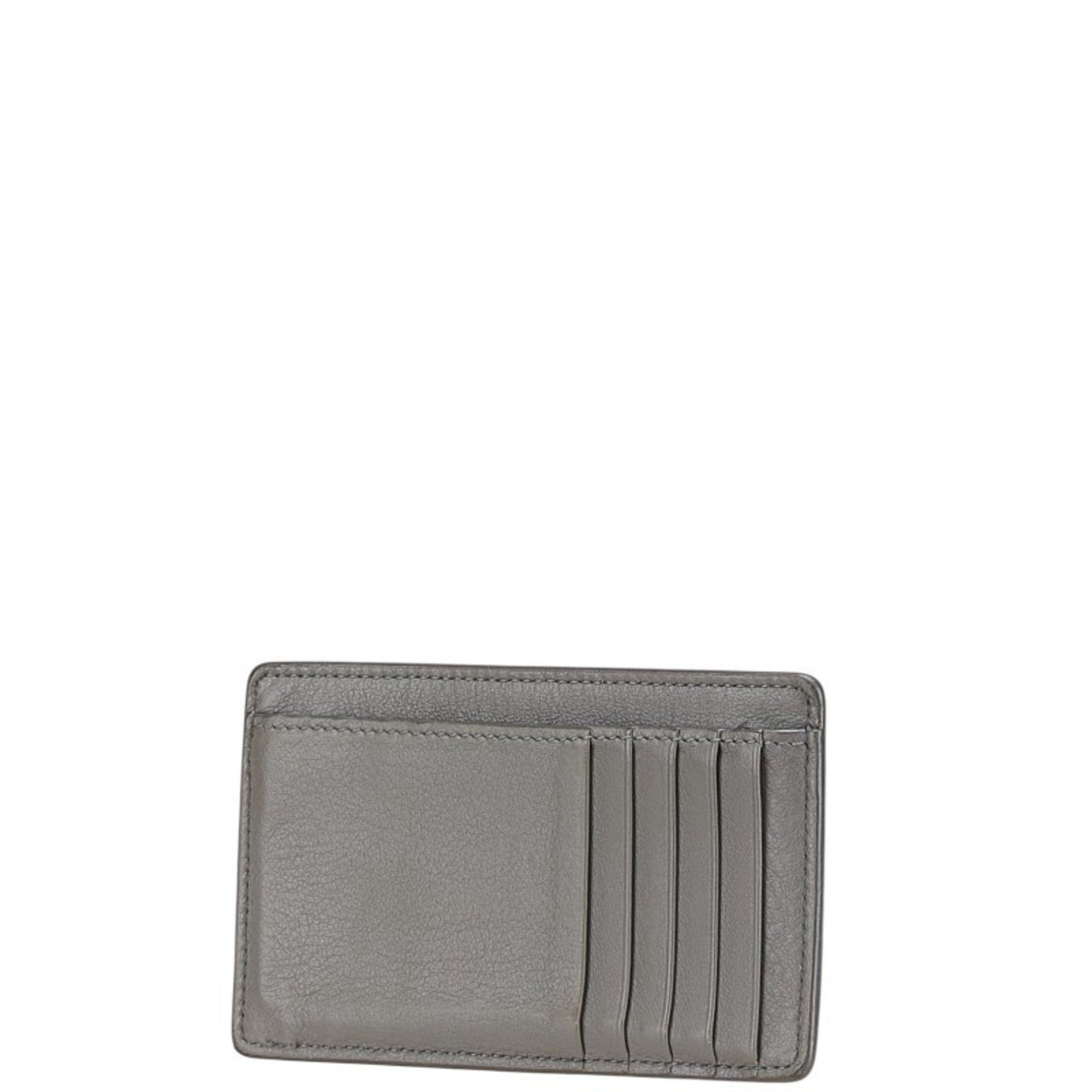 Balenciaga Card Case, Coin Fragment Case Gray Leather Men's BALENCIAGA