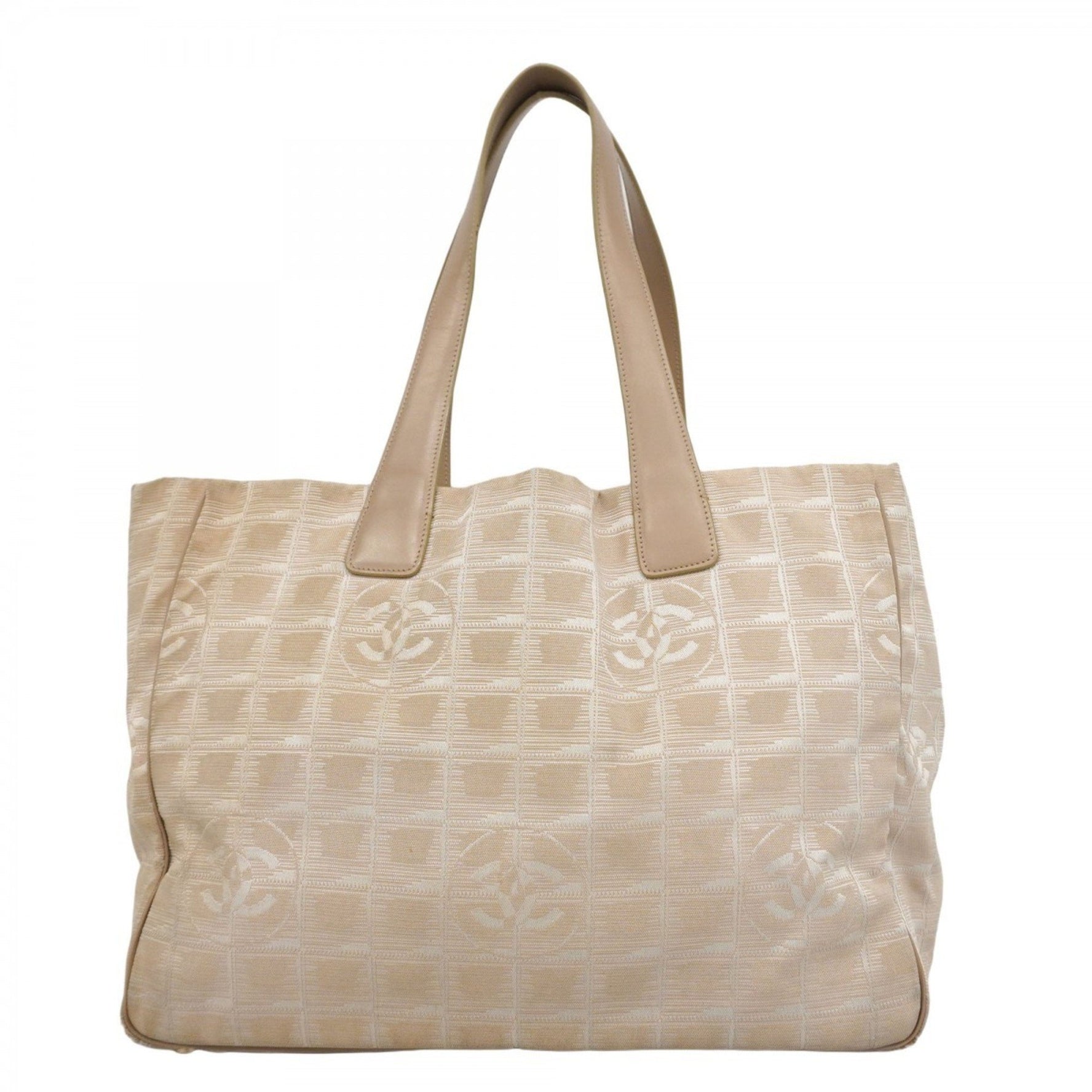 Chanel New Travel Nylon Tote Bag, Champagne