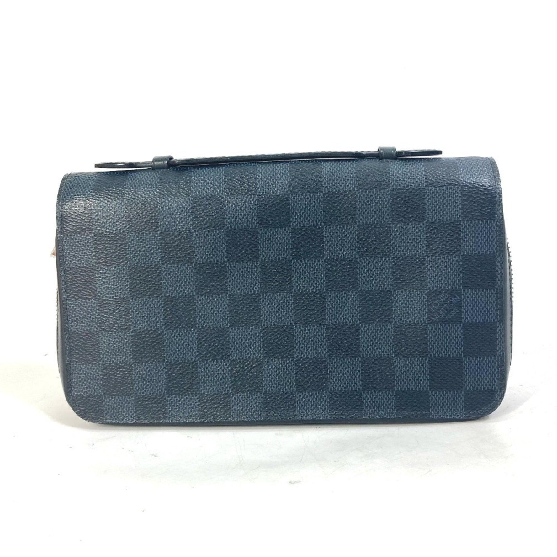 LOUIS VUITTON N41590 Damier Cobalt Zippy XL Travel Case Handbag/Long Wallet in Canvas, Men's, Navy