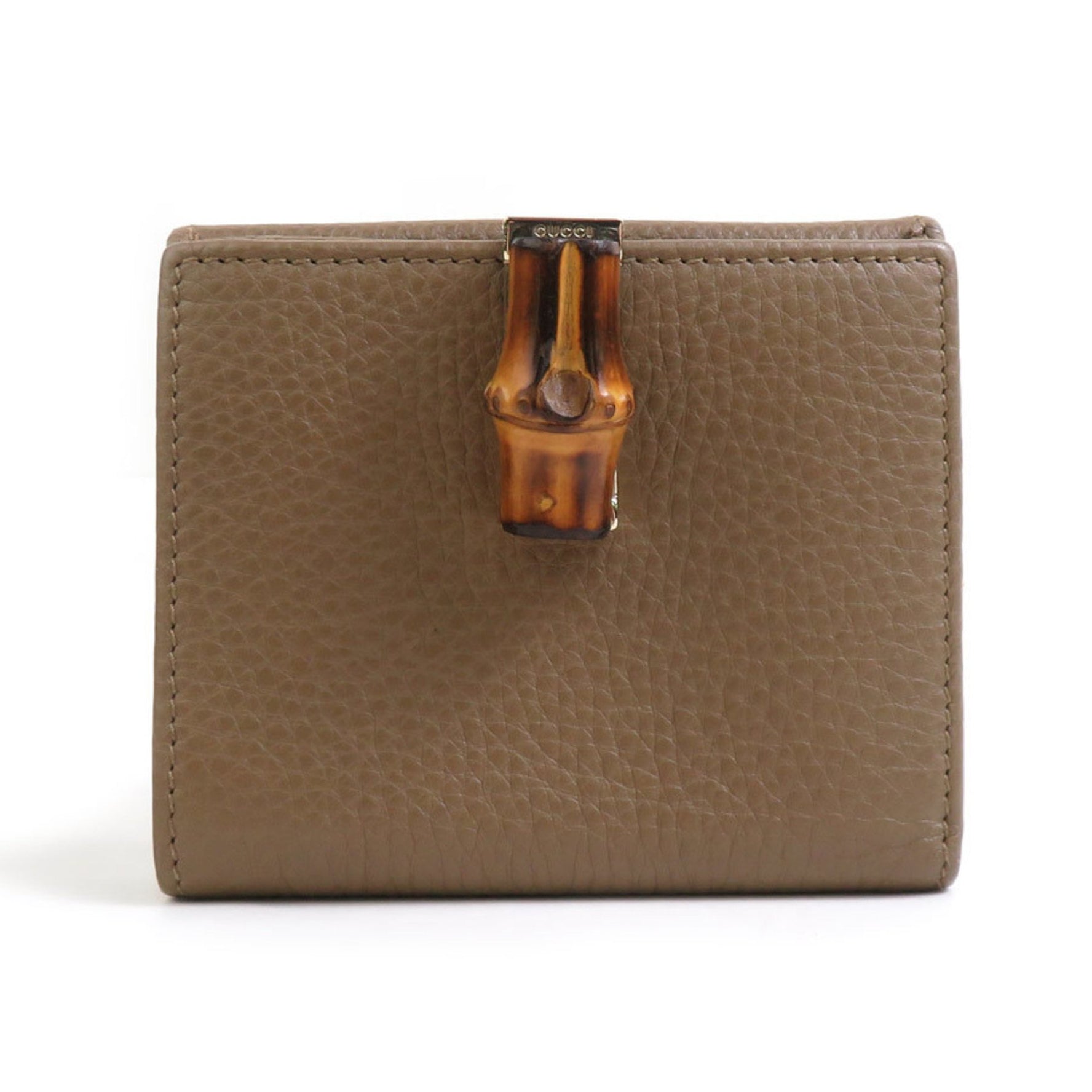 Gucci Bamboo Leather Bifold Wallet (Product Code: