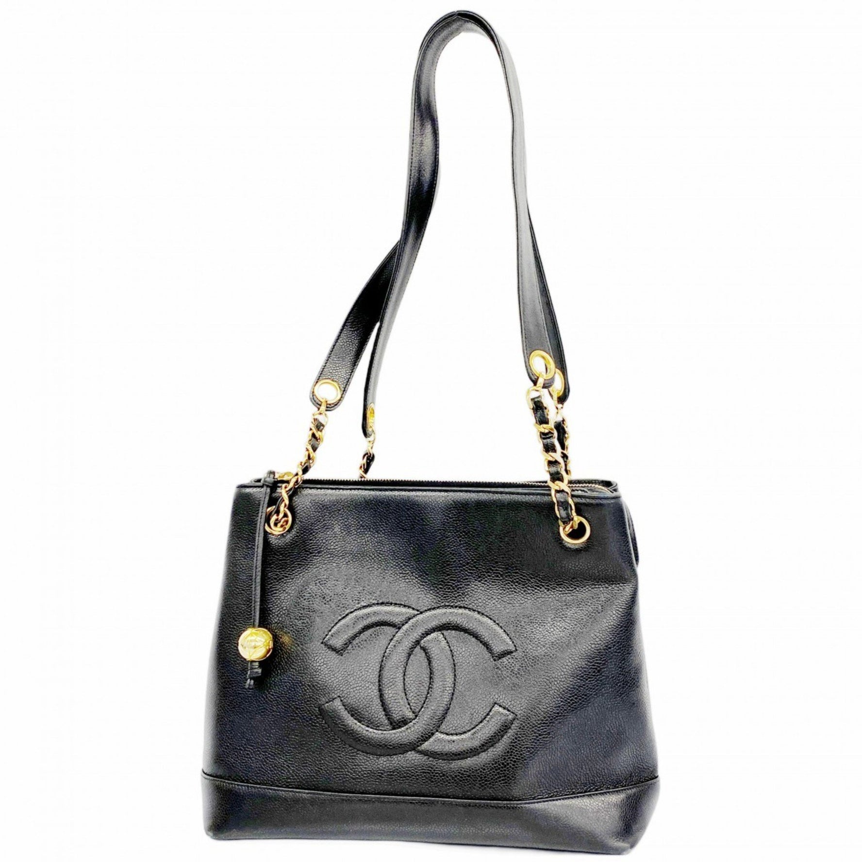 Chanel Shoulder Bag, Chain Caviar Skin
