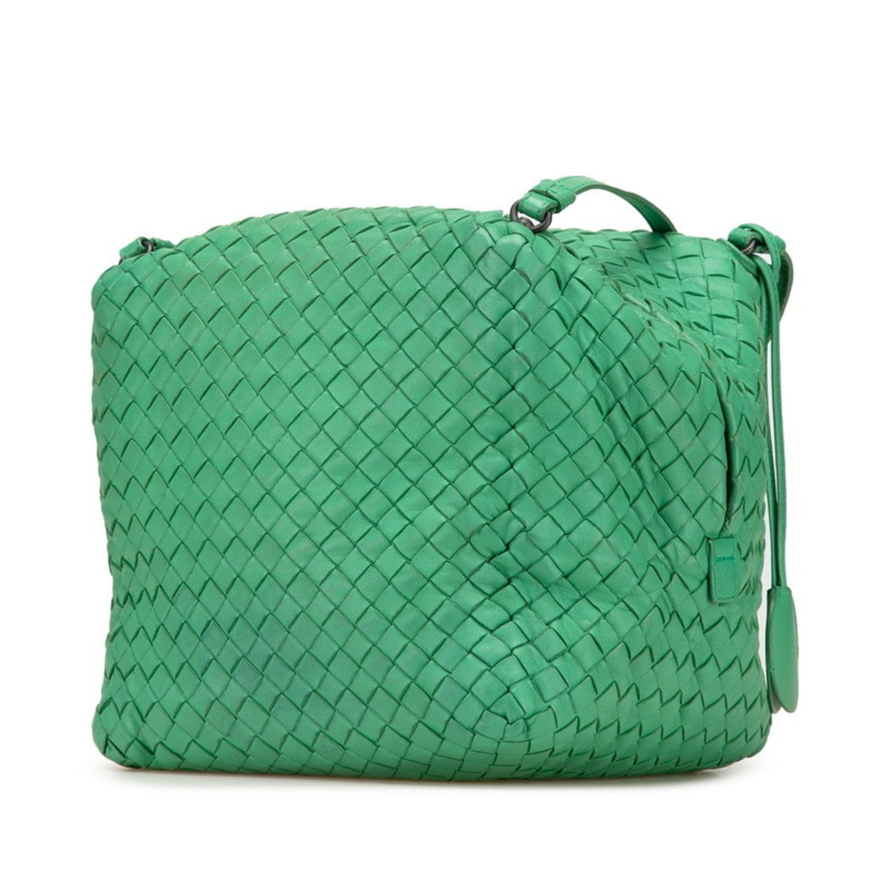 Bottega Veneta Intrecciato Crossbody Shoulder Bag in Leather