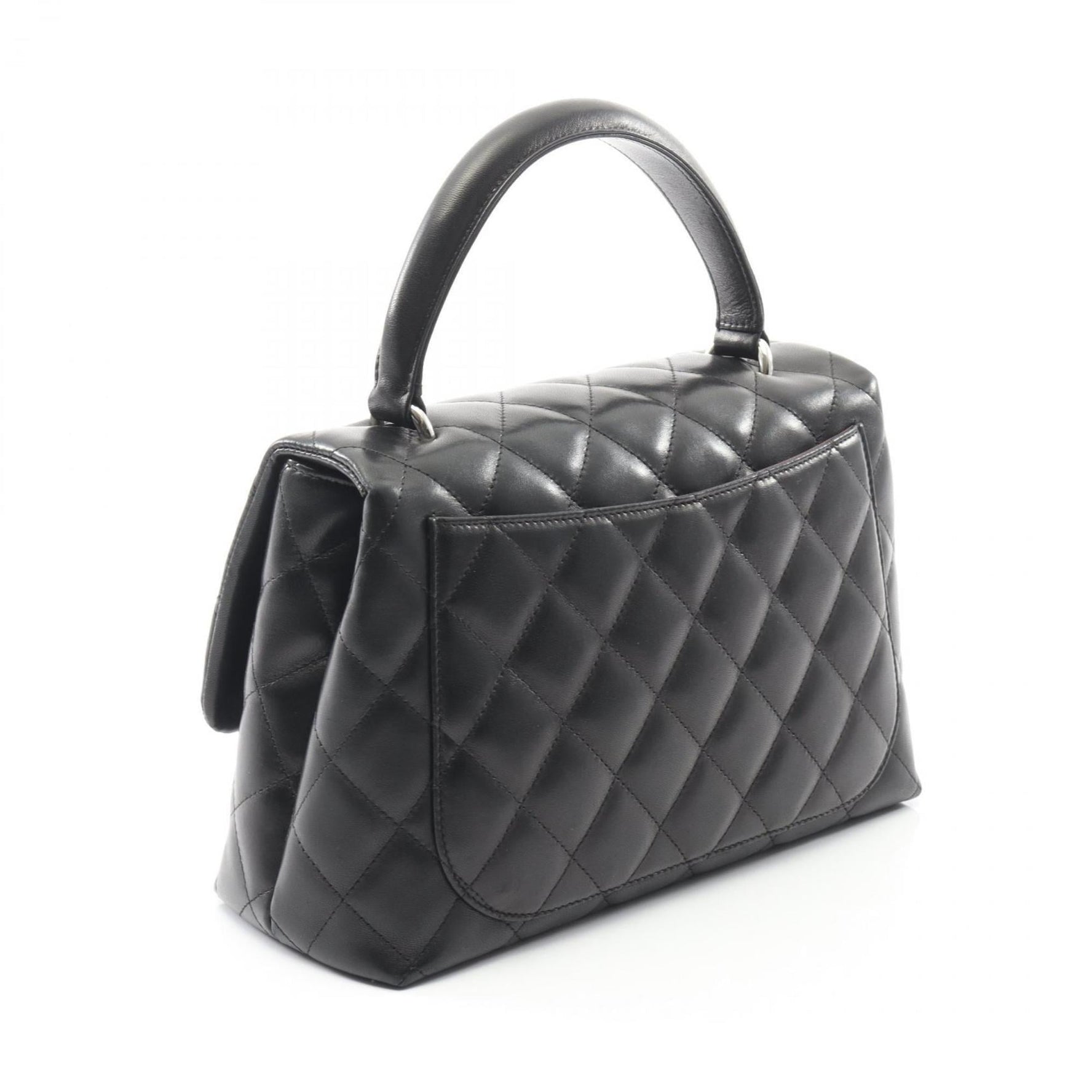 CHANEL Matelasse Top Handle Handbag in Lambskin Leather