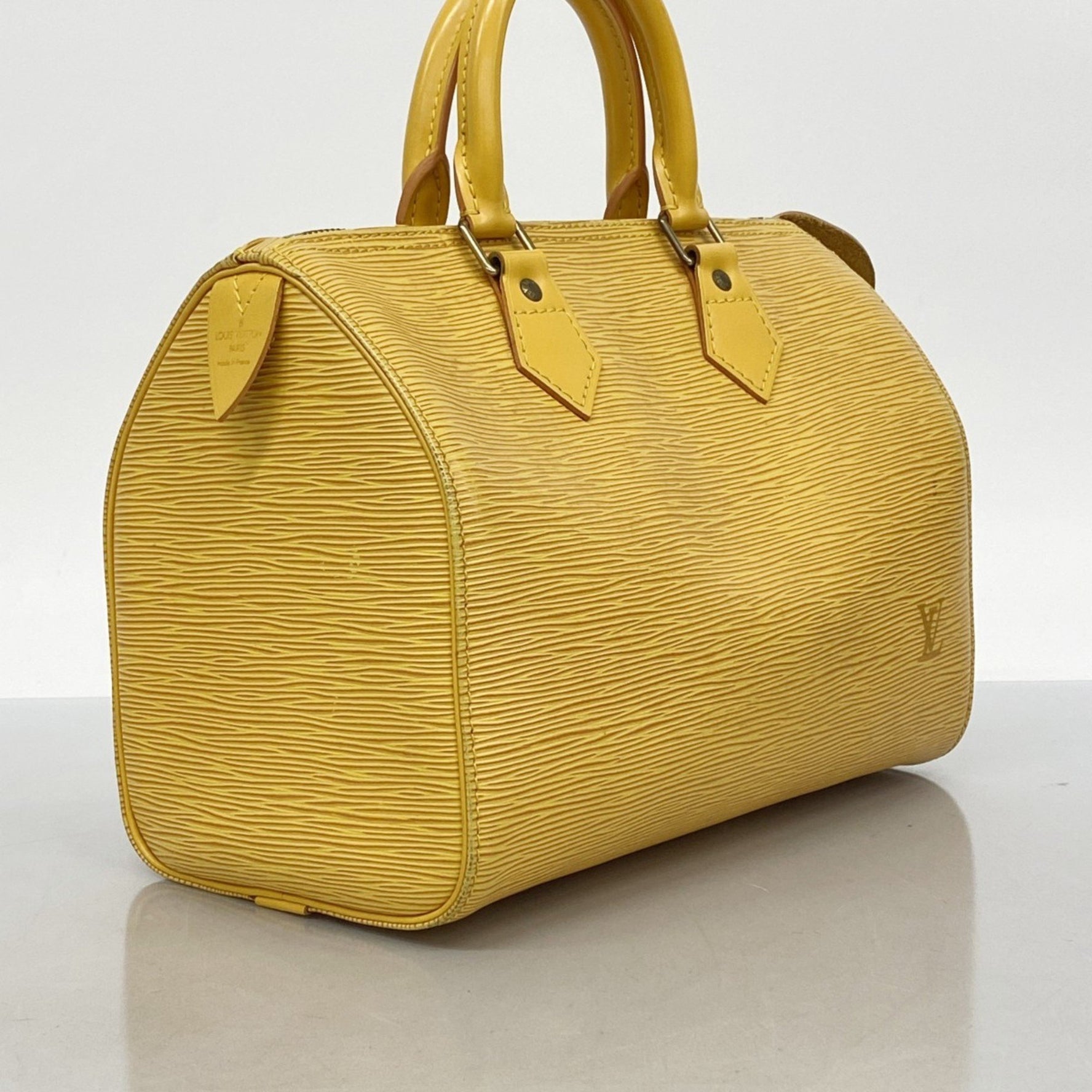 Louis Vuitton Epi Speedy 25 Handbag M43019 Tassili Yellow for Women