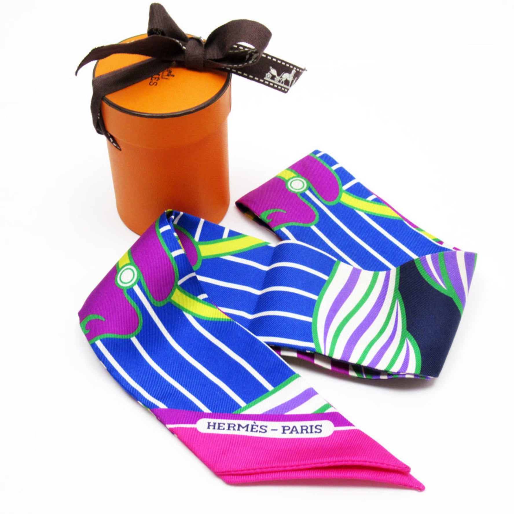 Hermes HERMES Scarf/Muffler Twilly Silk Multicolor Women's t19355a