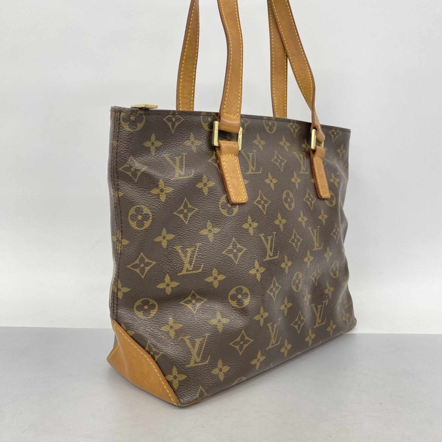 Louis Vuitton Monogram Cabas Piano Tote Bag M51148 Brown Women's