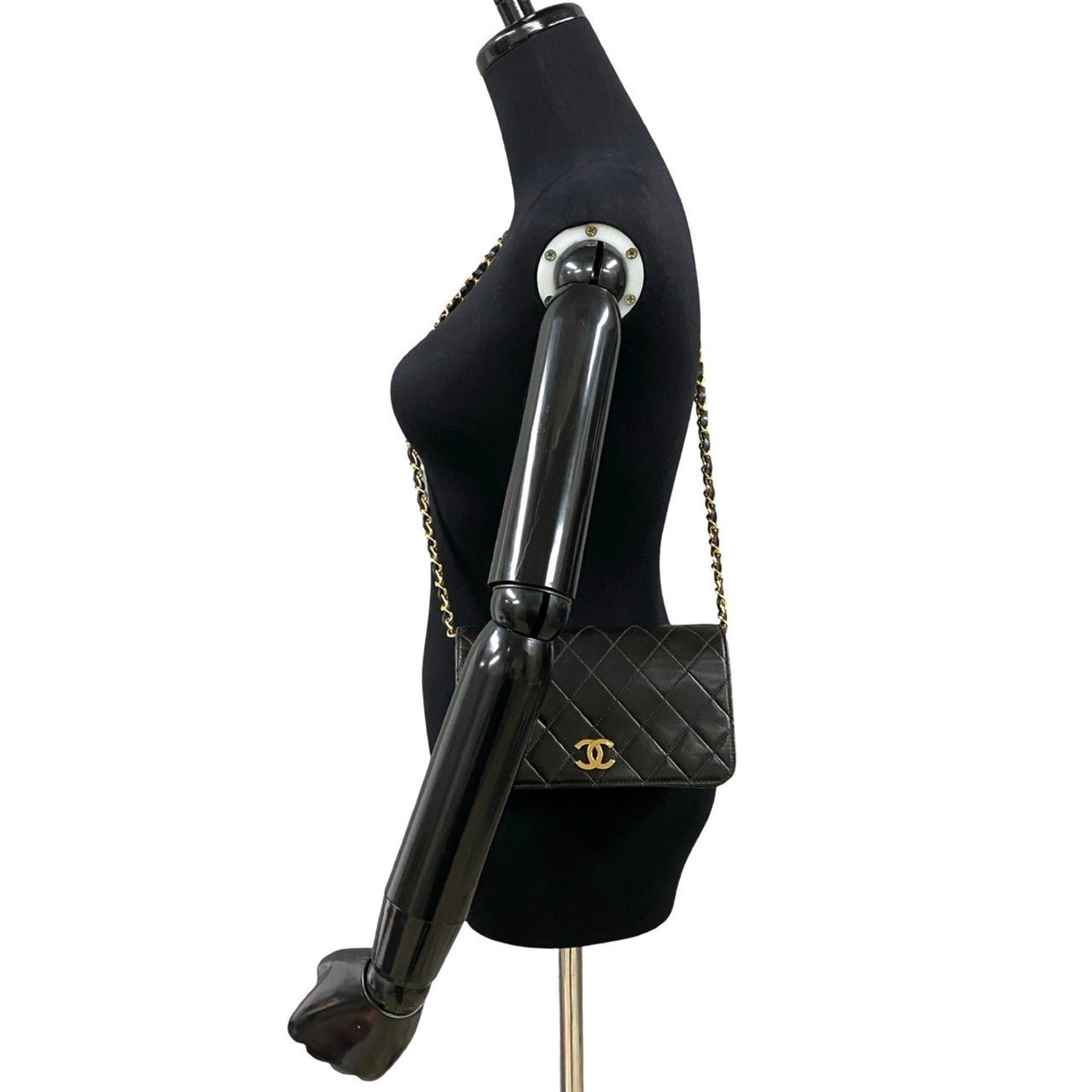 CHANEL Matelasse Coco Mark Lambskin Leather Chain Shoulder Bag, 07553