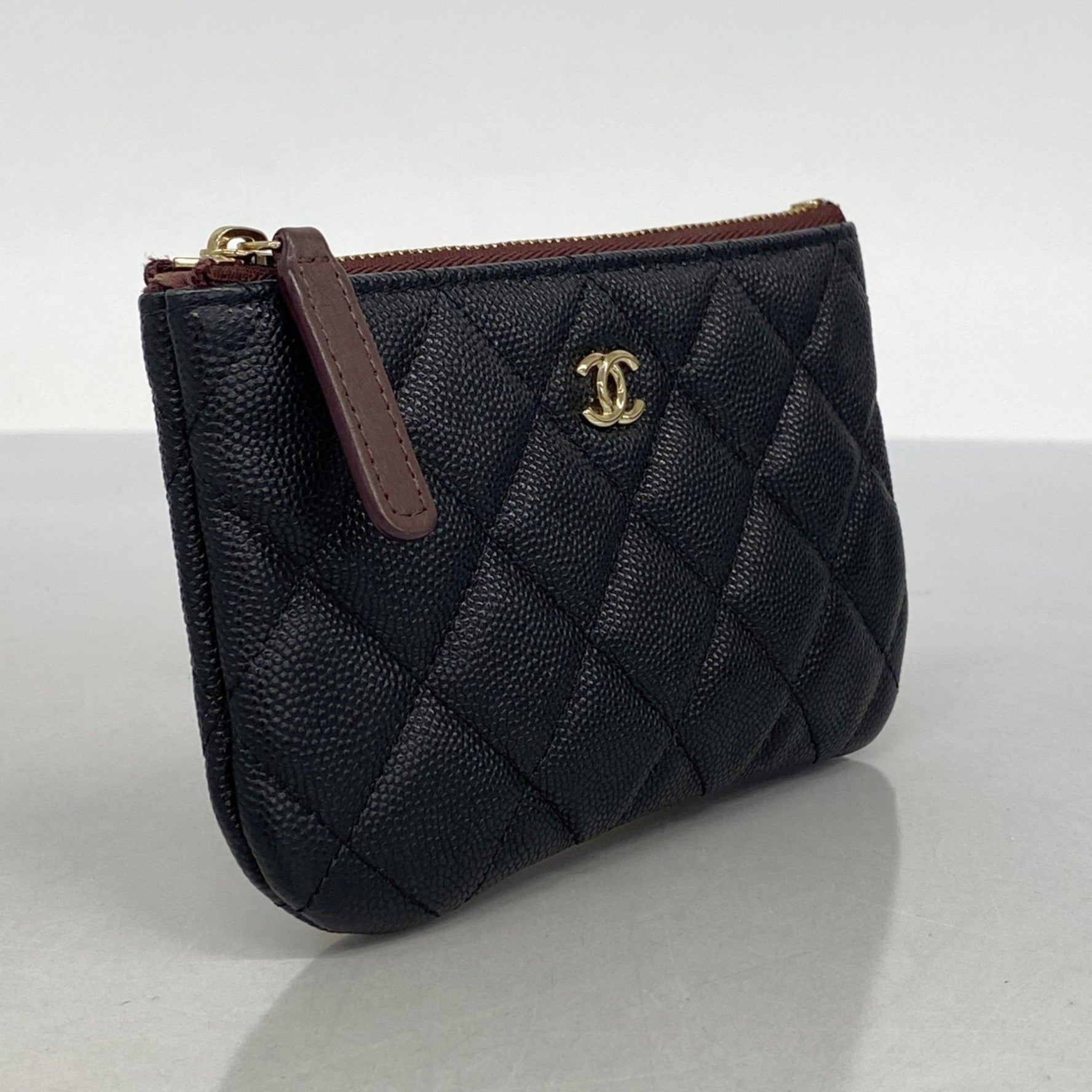 Chanel Matelasse Pouch, Caviar Skin
