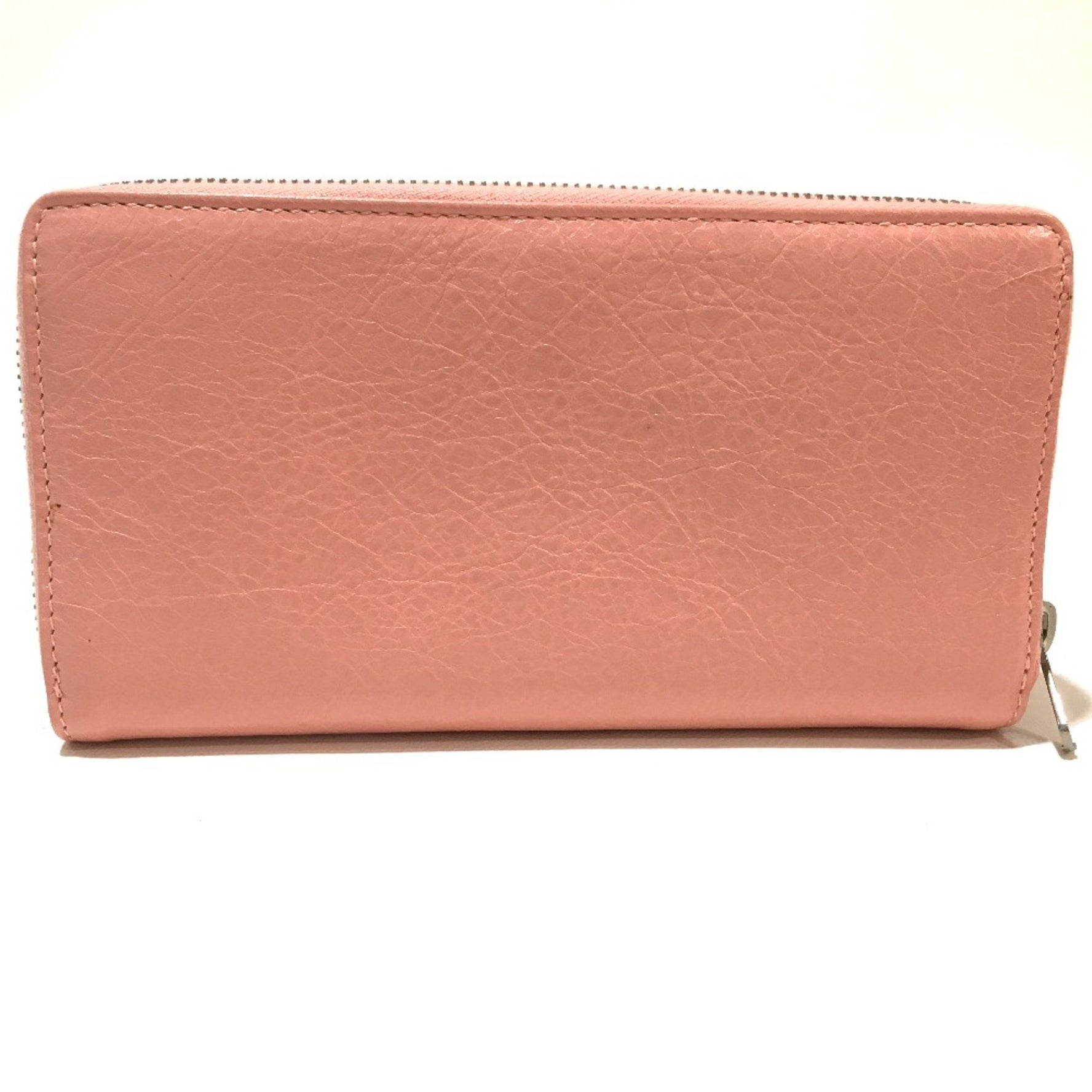 Balenciaga Exclusive Zip Around Long Wallet Long Wallet Pink Beige
