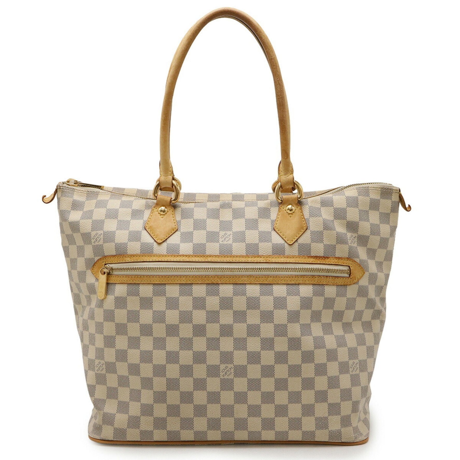 Louis Vuitton Damier Azur Saleya GM Tote Bag, Large Shoulder Bag