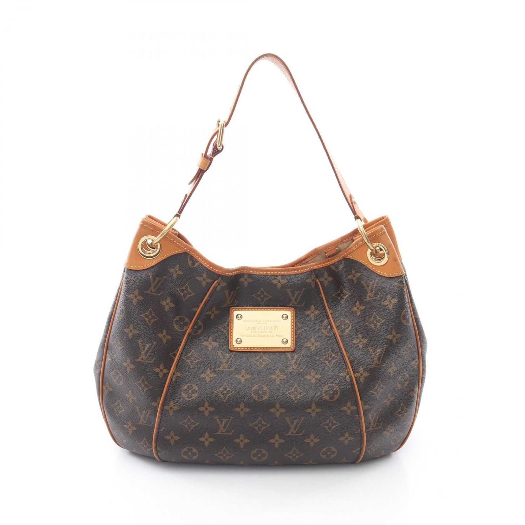 Louis Vuitton Galliera PM Shoulder Bag in Coated Canvas and Leather with Monogram Design