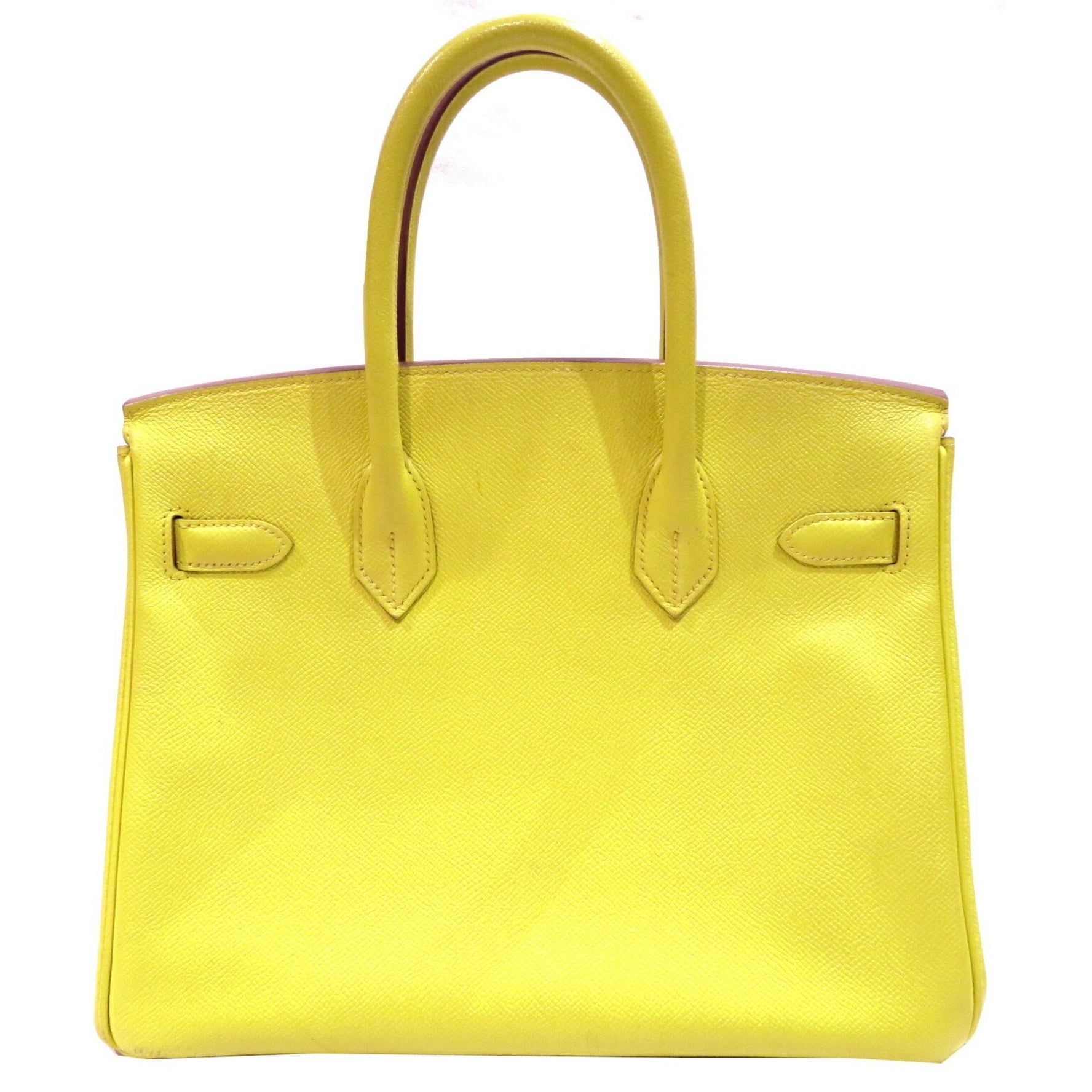 HERMES Birkin 30 Verso Lime/Grimette (Silver hardware) Epson Women's Men's H26