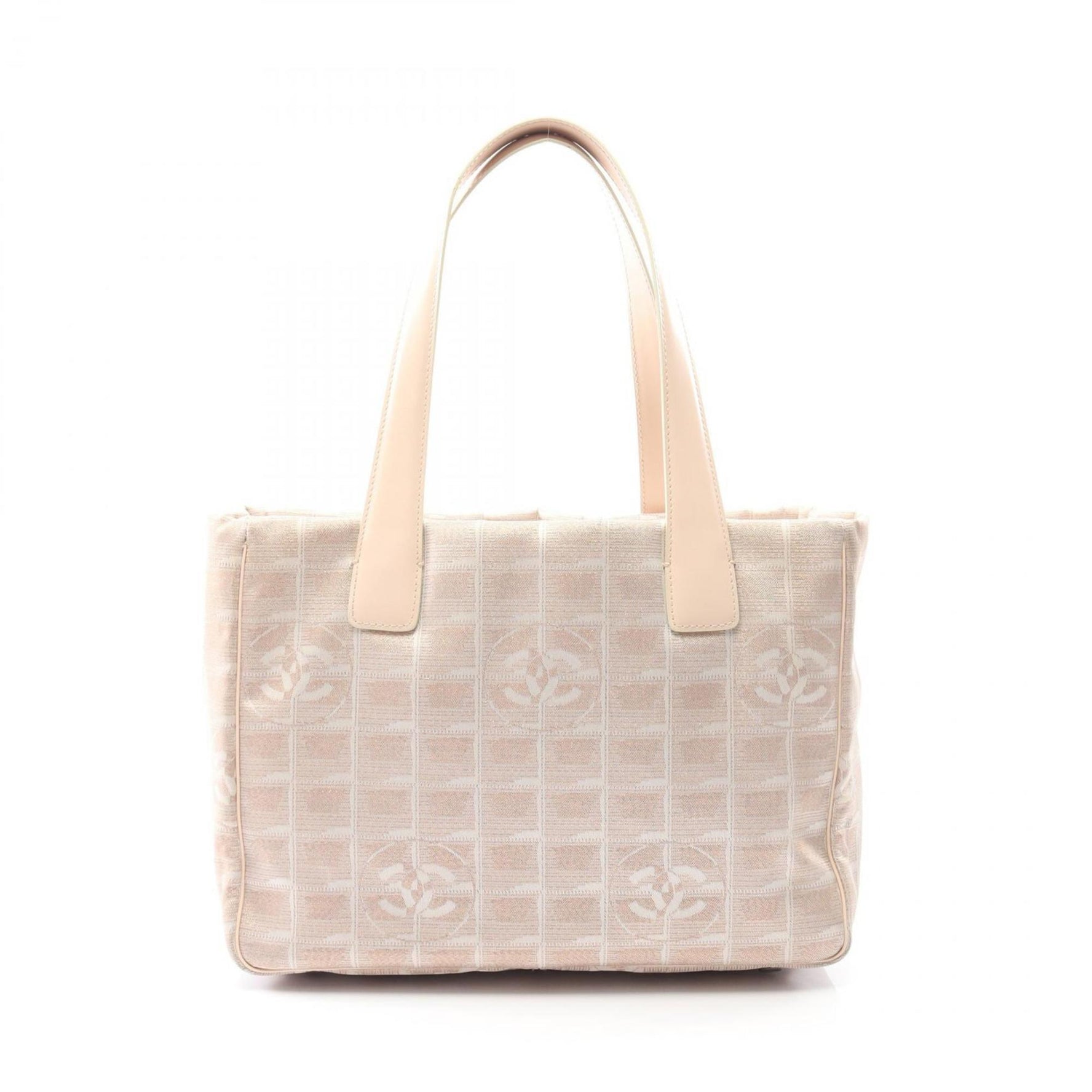 CHANEL New Travel Line PM Tote Bag in Leather, Nylon Canvas