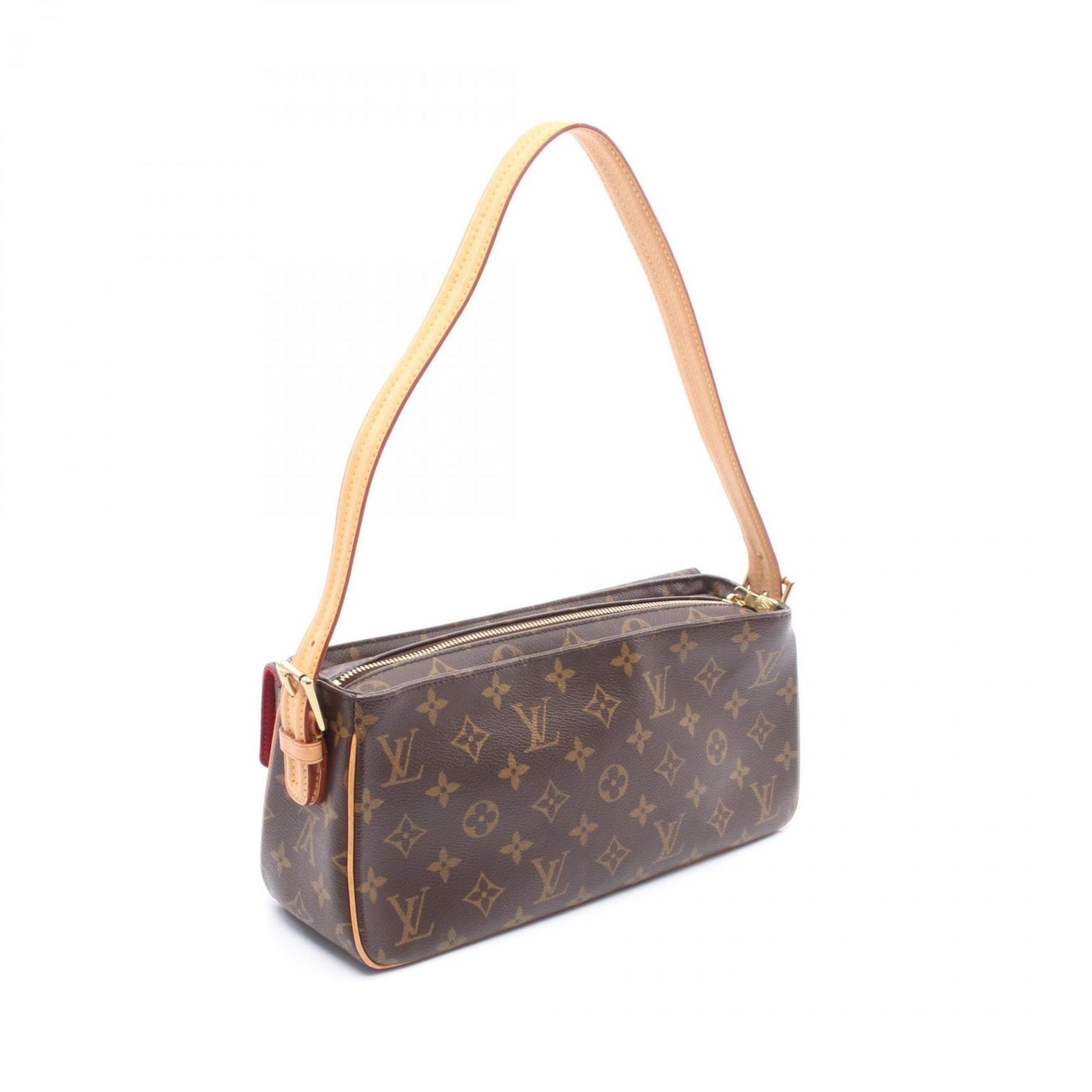 Louis Vuitton Viva Cite MM Shoulder Bag in Coated Canvas and Leather with Monogram Design