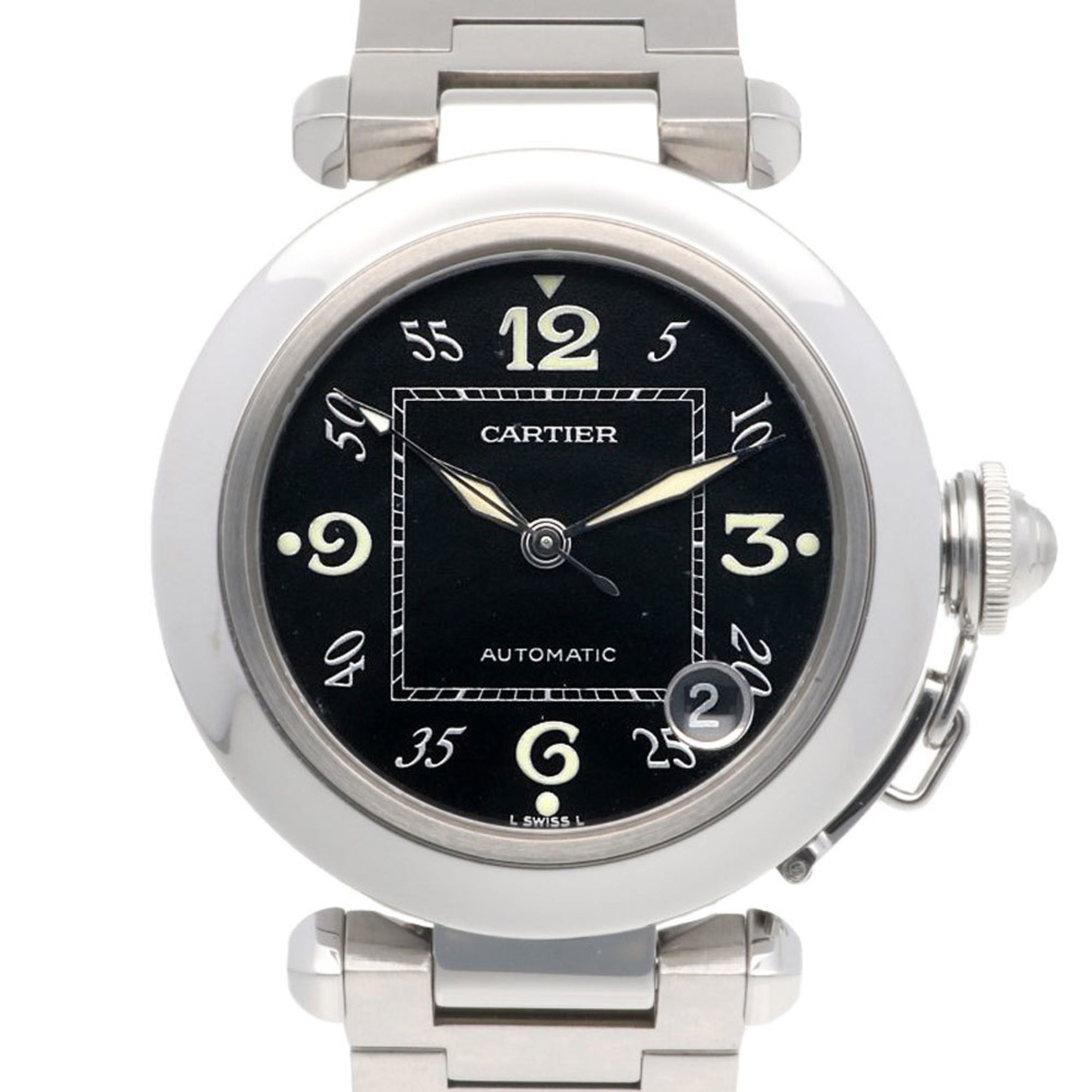Cartier Pasha C Watch, Stainless Steel 2324, Automatic, Unisex, Overhauled