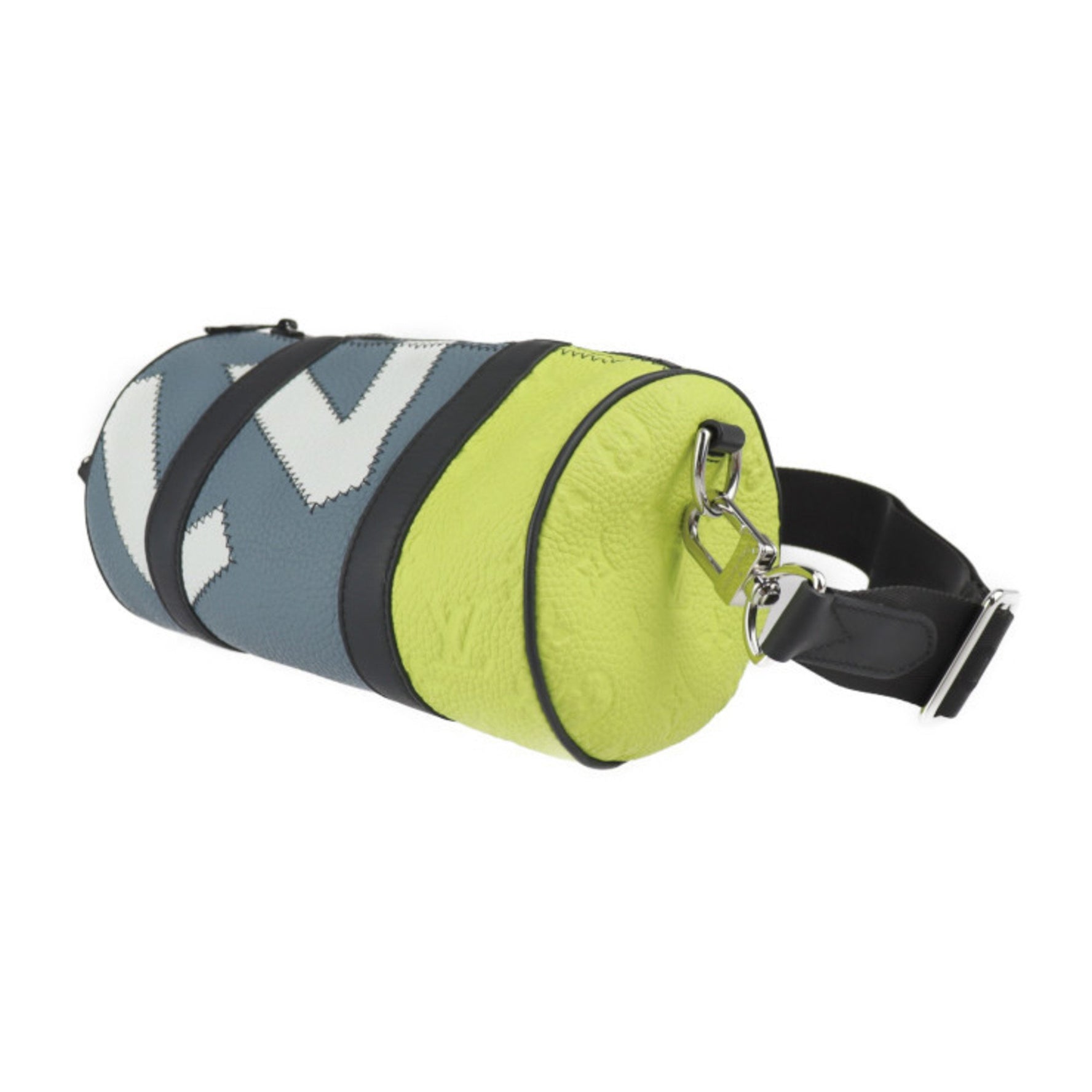 Louis Vuitton Monogram Porochon Shoulder Bag Taurillon Leather Gray x Yellow White Silver Hardware Coin Case Included Daybreak Vuitton