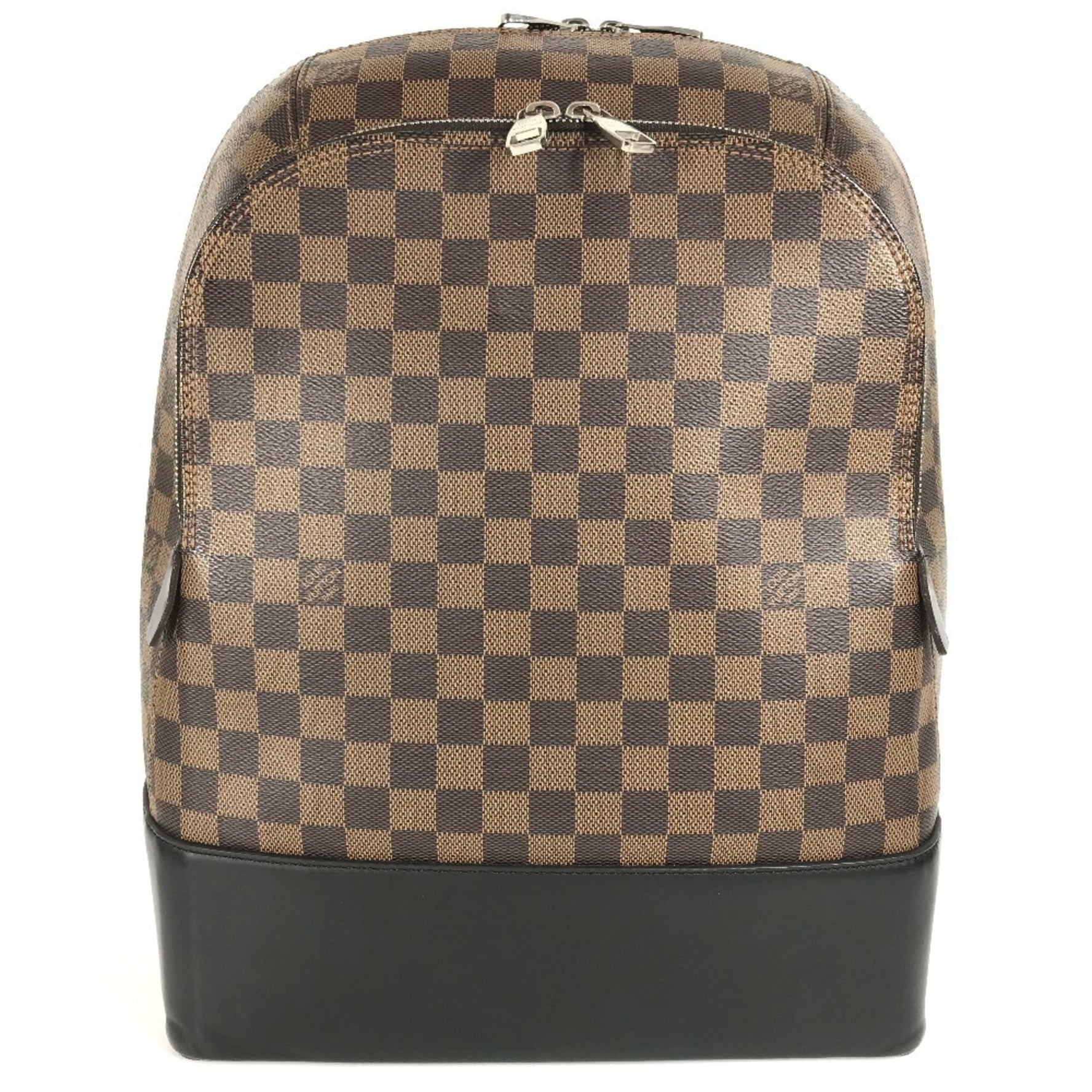 LOUIS VUITTON Damier Jake Backpack, Canvas, Unisex, Black/Brown