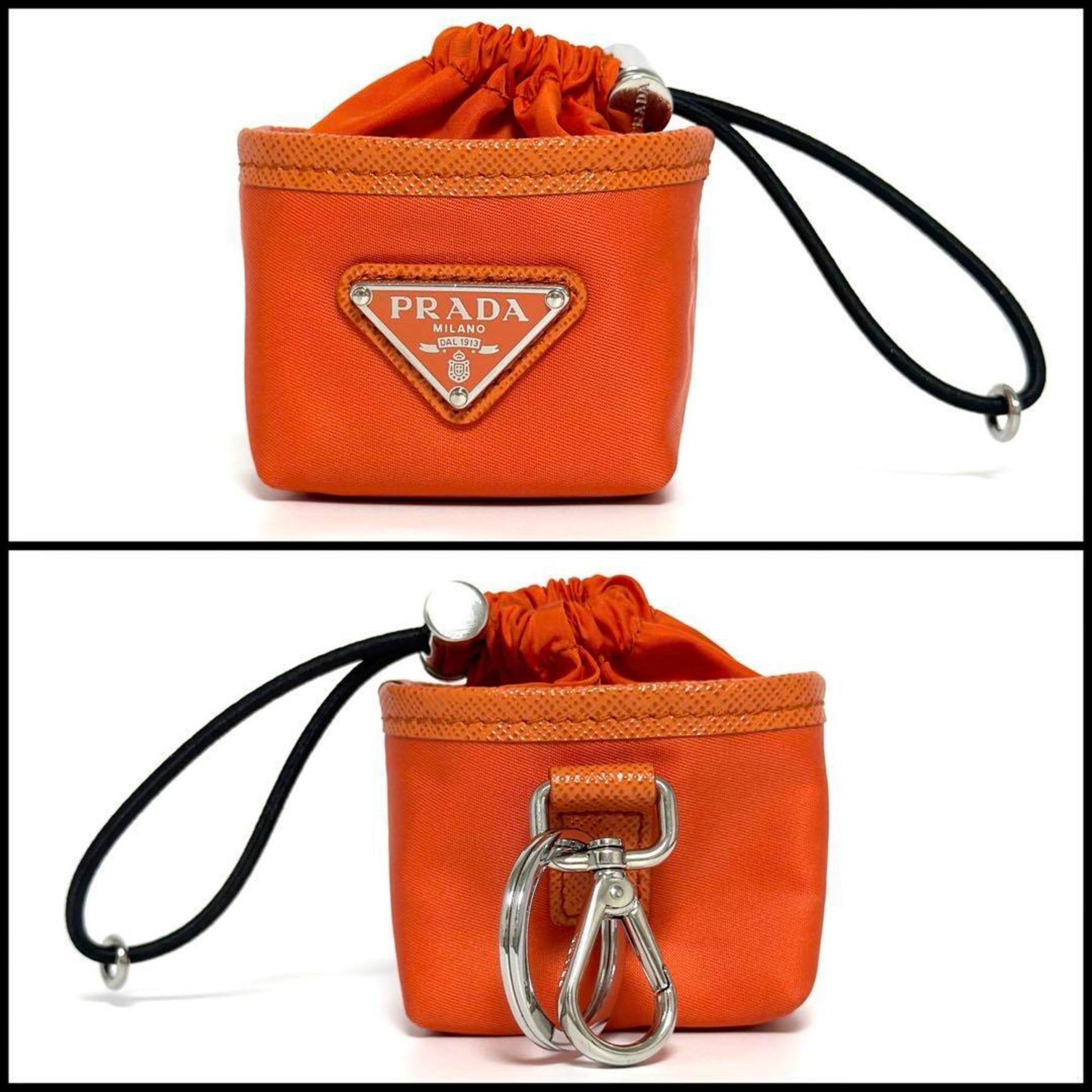 Prada Bag Charm Earphone Case Key Holder Ring