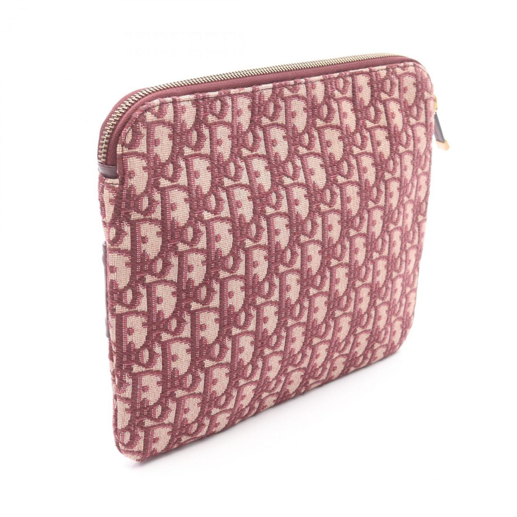 Christian Dior Dior Oblique Jacquard Clutch Bag, Canvas and Leather