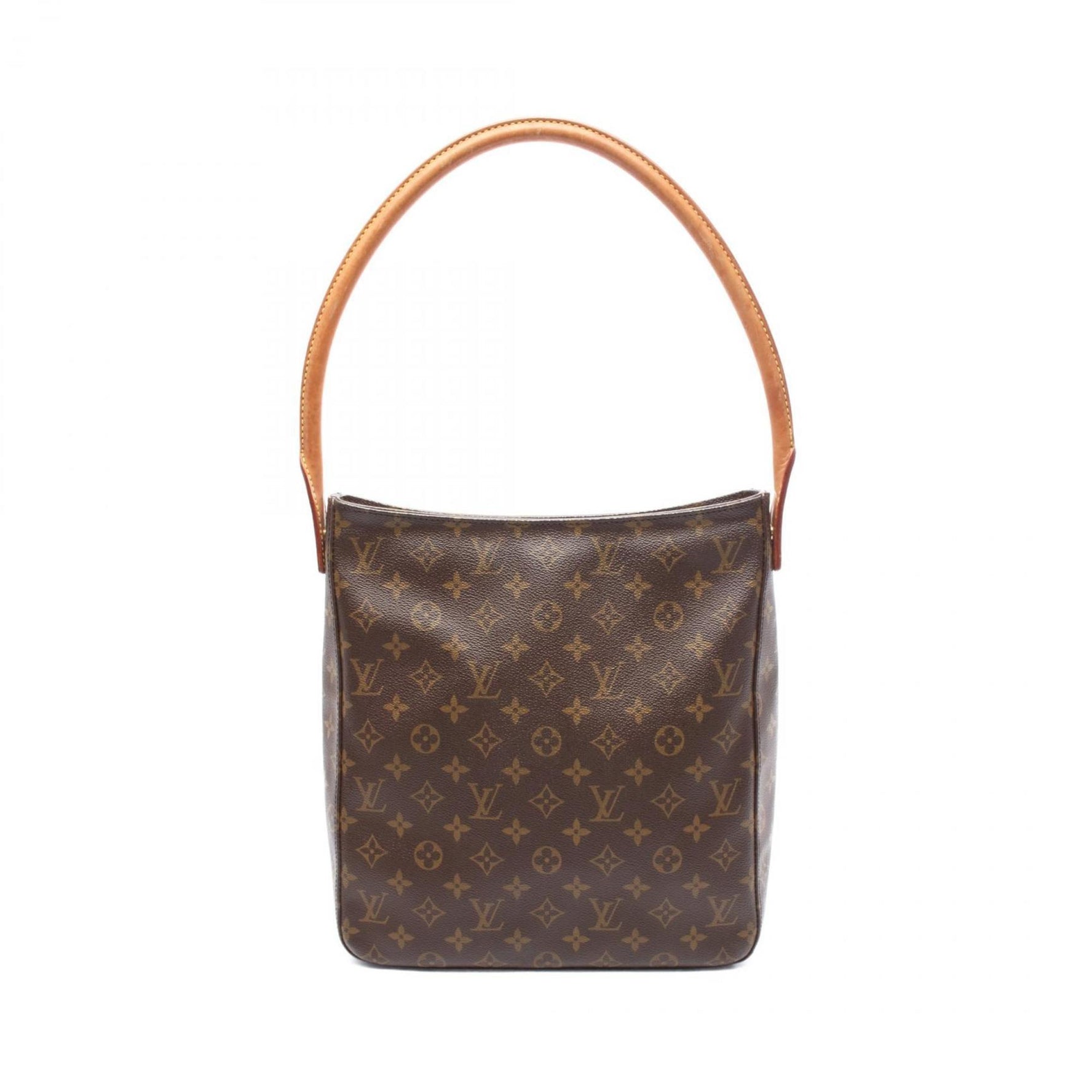 Louis Vuitton Looping GM Monogram Shoulder Bag Coated Canvas Leather