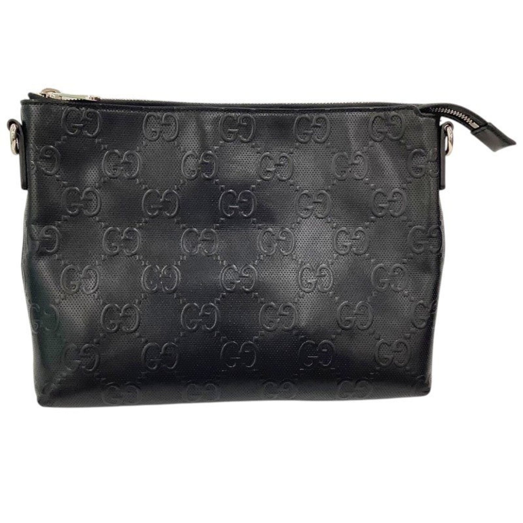 GUCCI GG Embossed Medium Clutch Bag