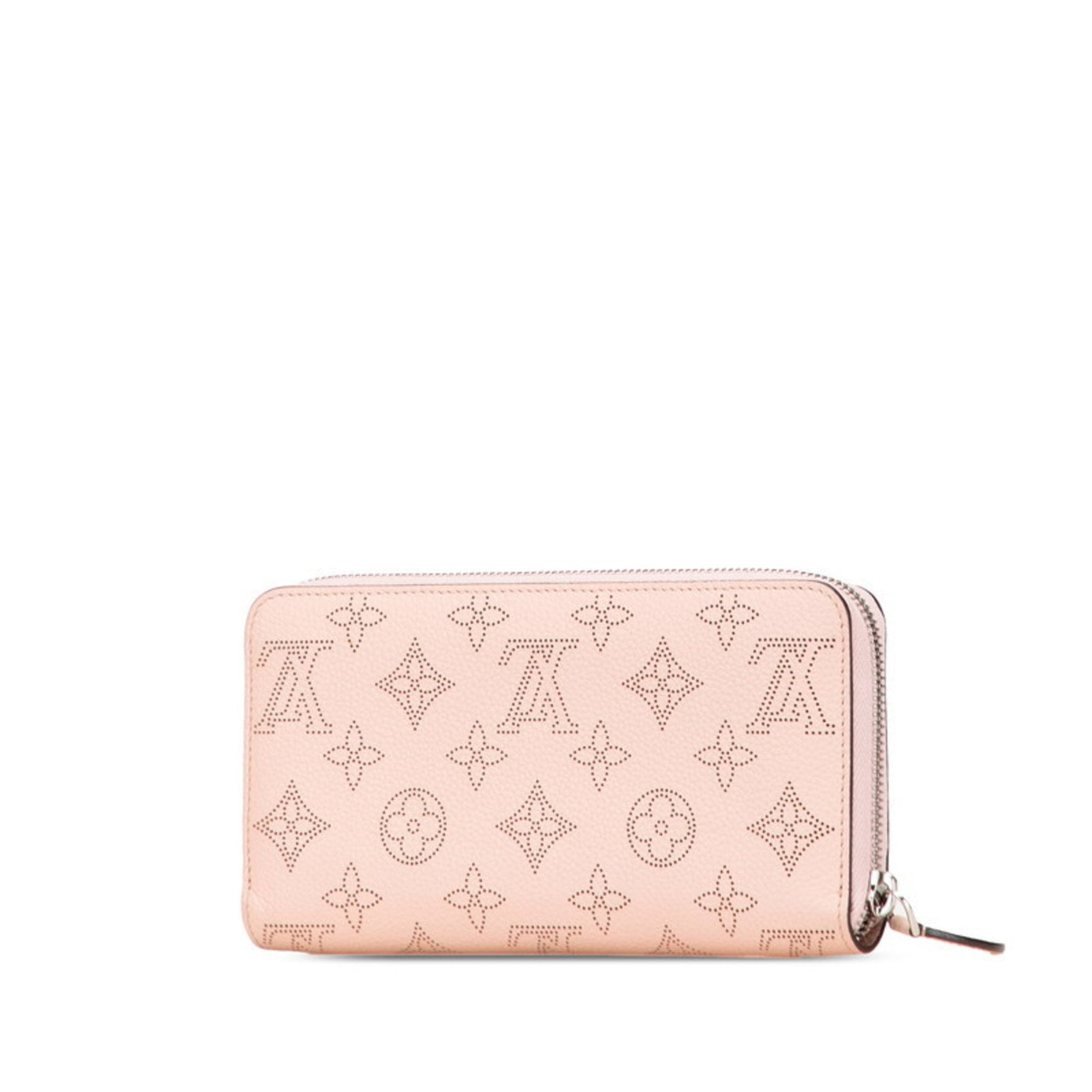 Louis Vuitton Monogram Mahina Zippy Wallet, Round Zipper Long Wallet Magnolia Pink Leather, LOUIS VUITTON