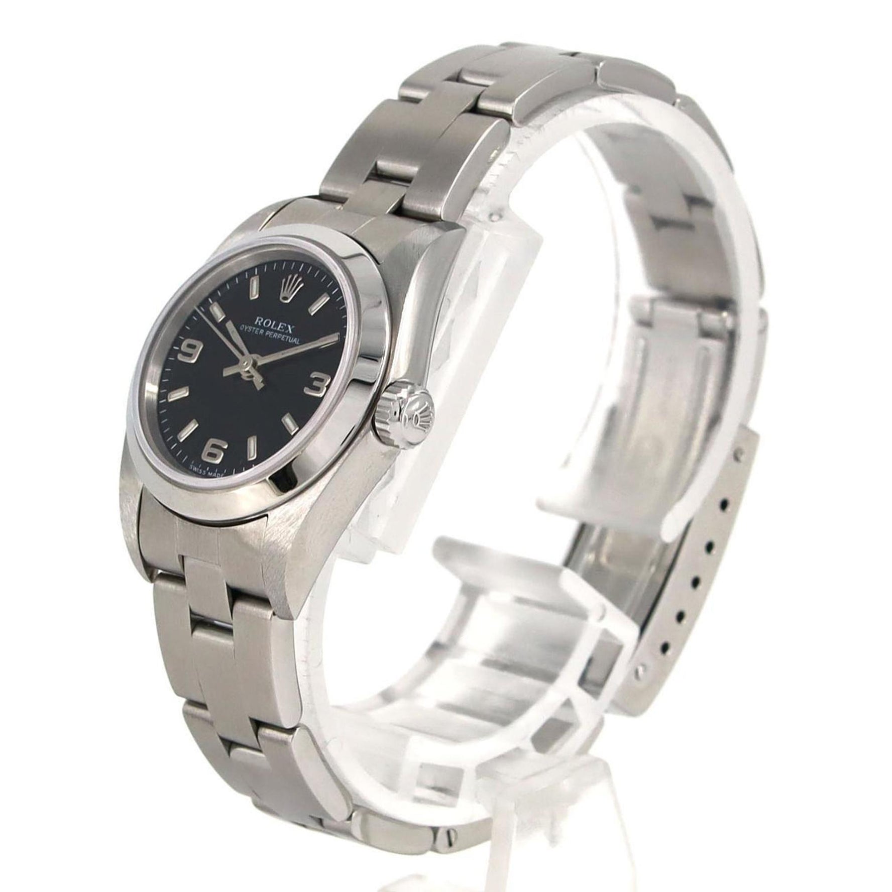 Rolex Oyster Perpetual SS Wristwatch Automatic Y-Serial