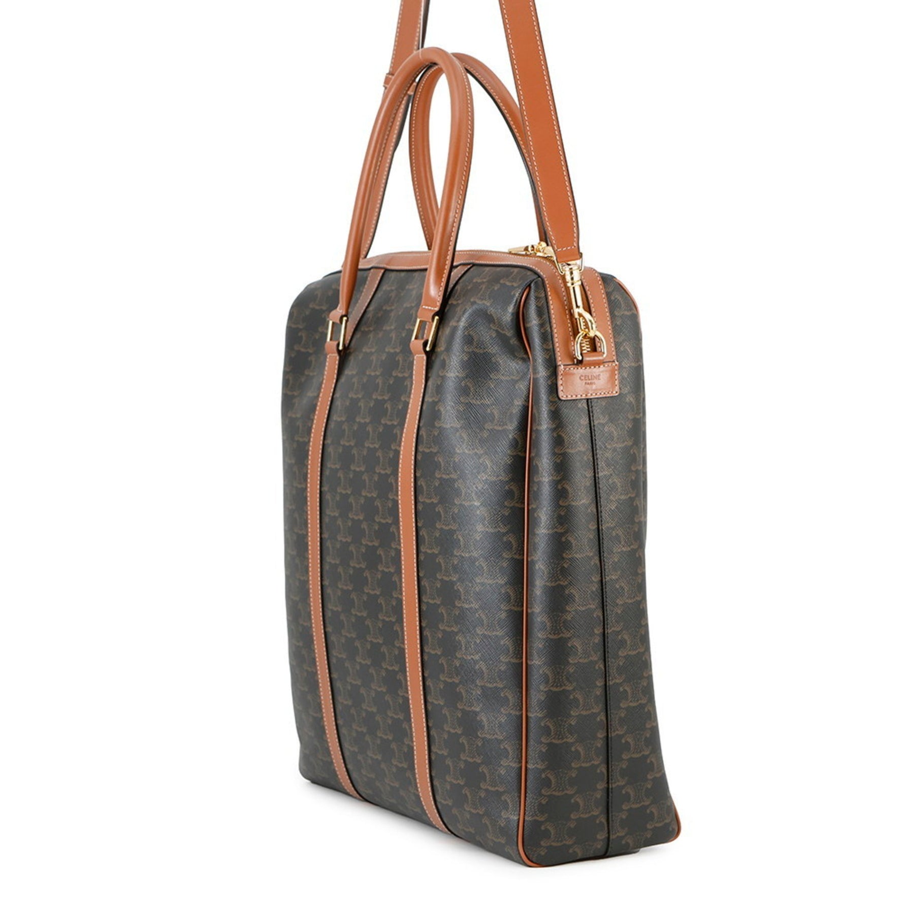 Celine Triomphe Vertical Boston Tote Bag Shoulder