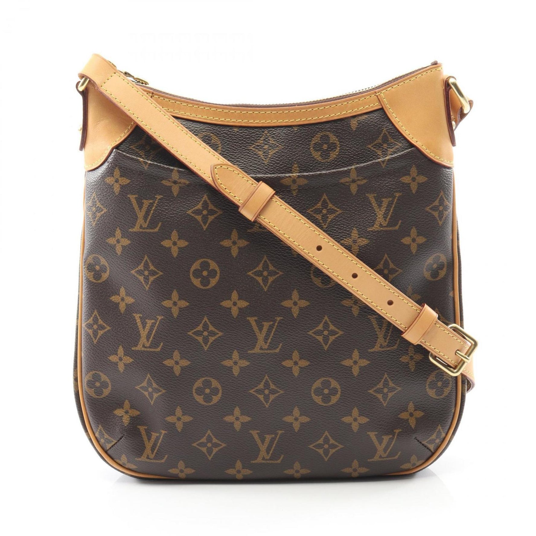 Louis Vuitton Odeon PM Monogram Shoulder Bag, Coated Canvas and Leather, Brown