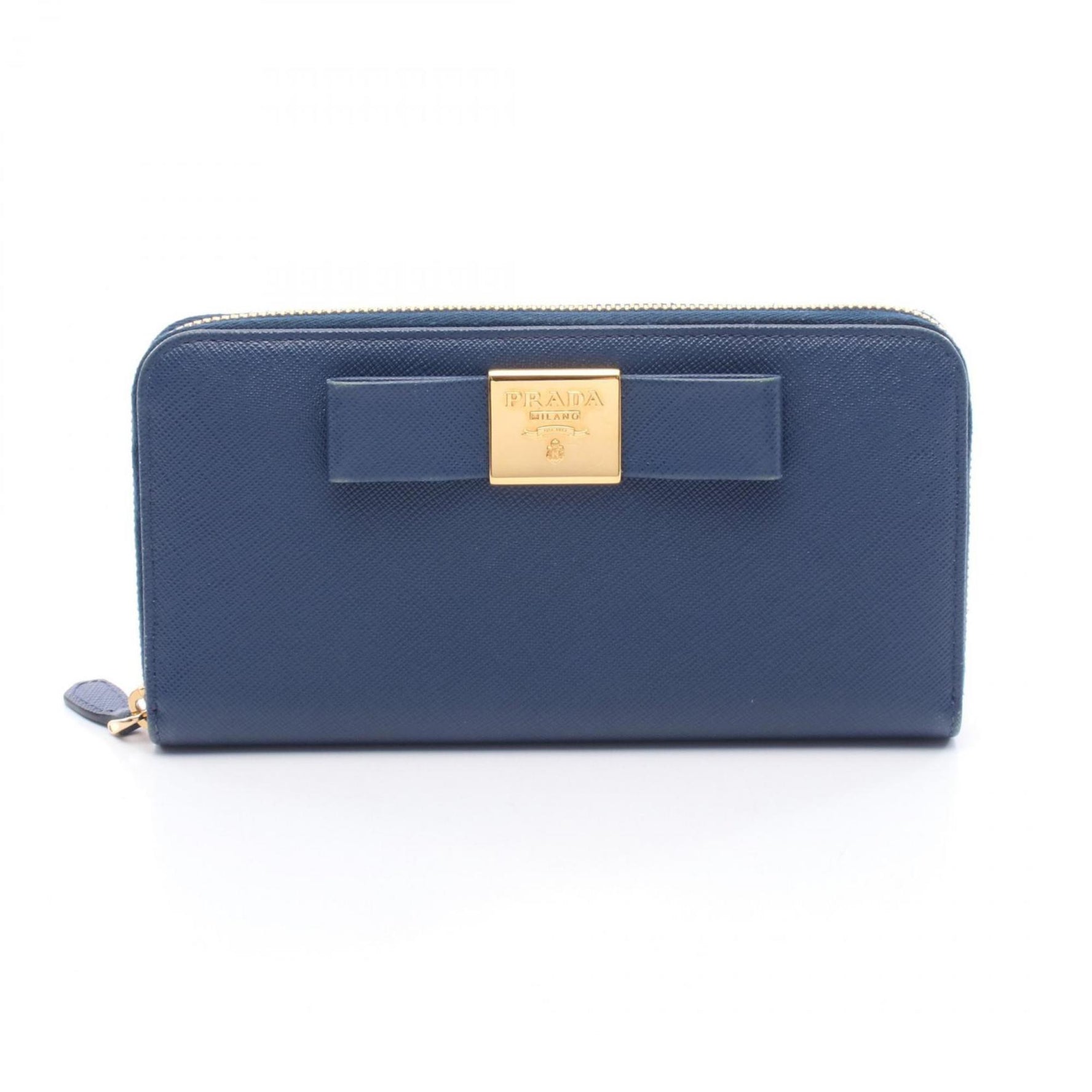 Prada Leather Round Long Wallet