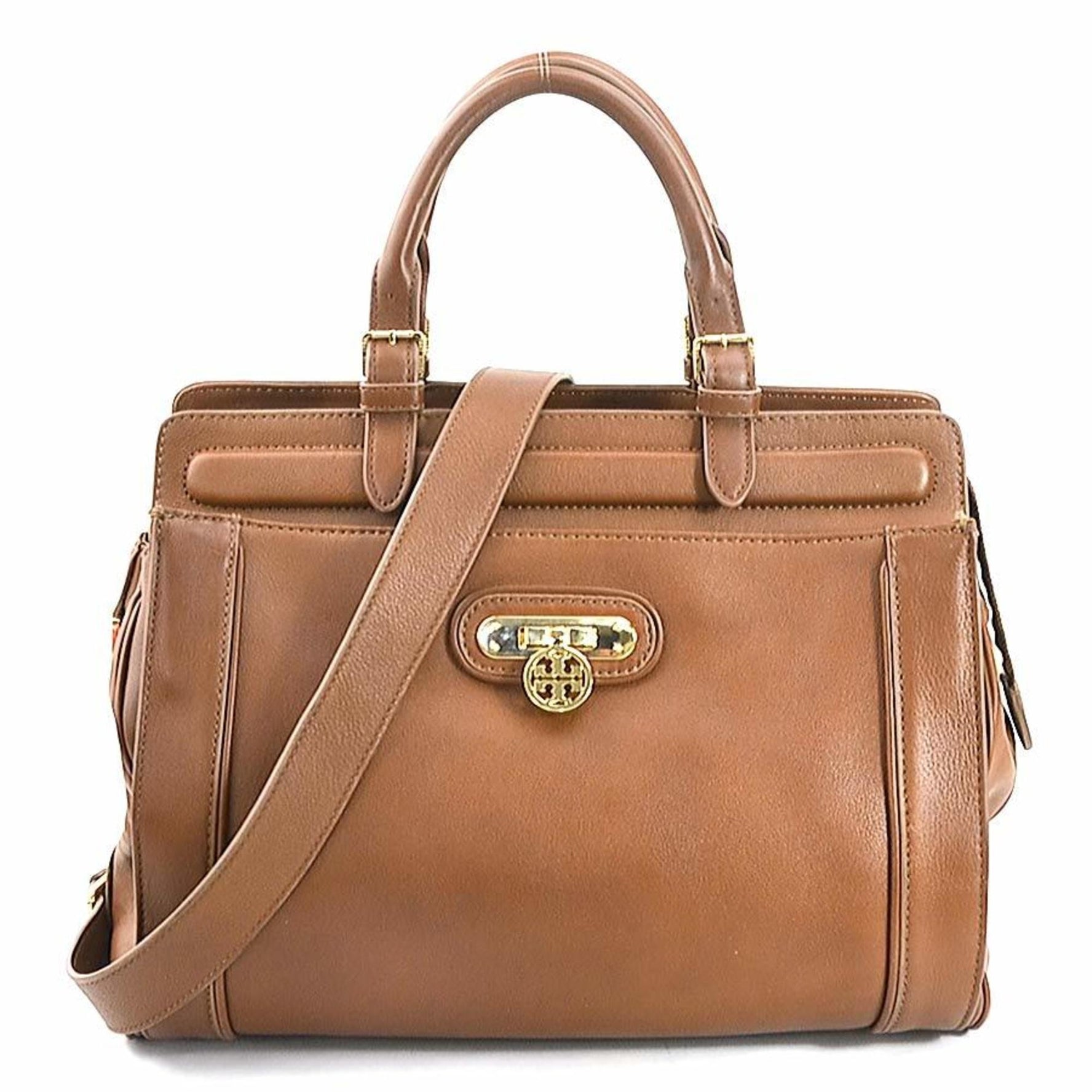 Tory Burch handbag shoulder bag leather brown ladies 55836g