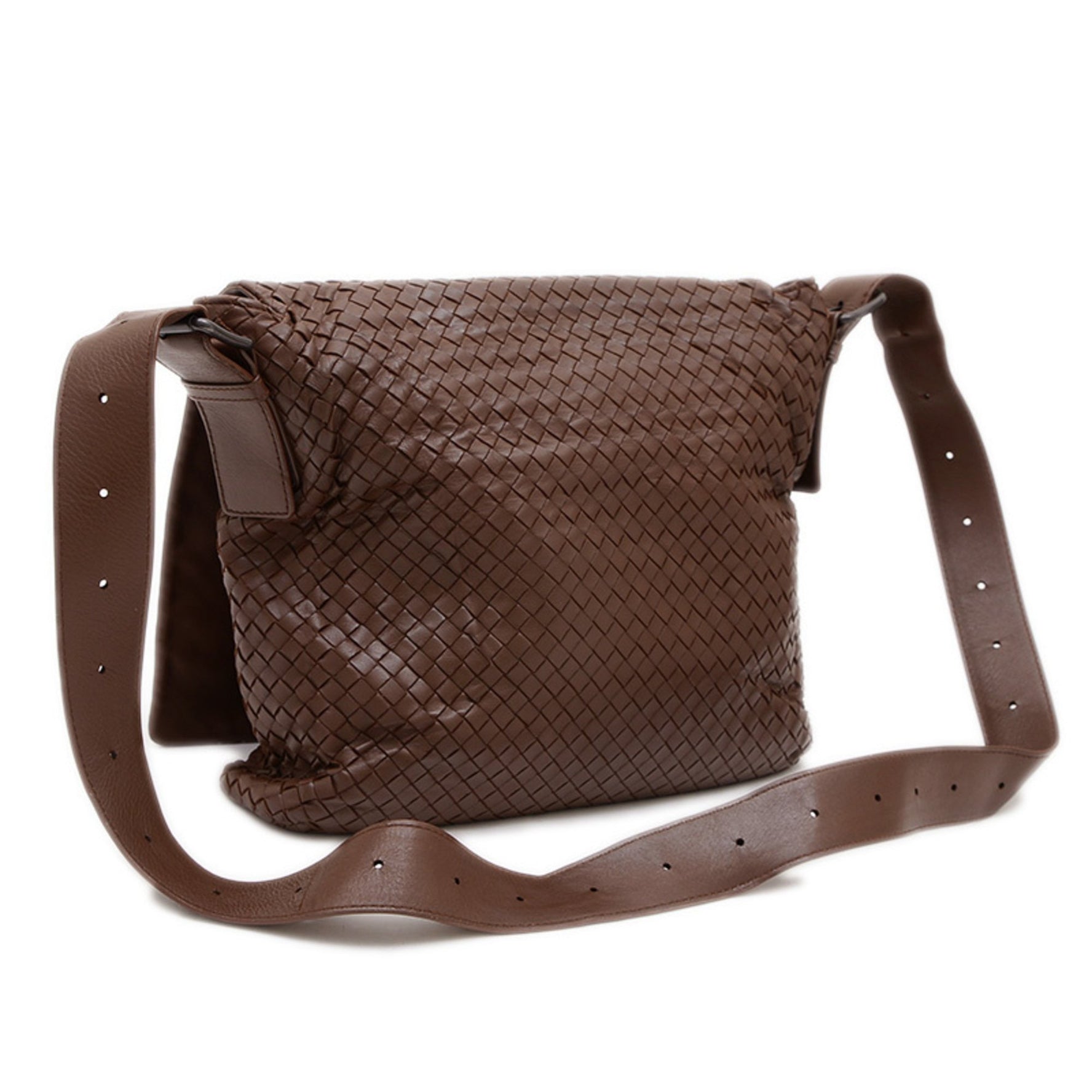Bottega Veneta Intrecciato Shoulder Bag in Leather