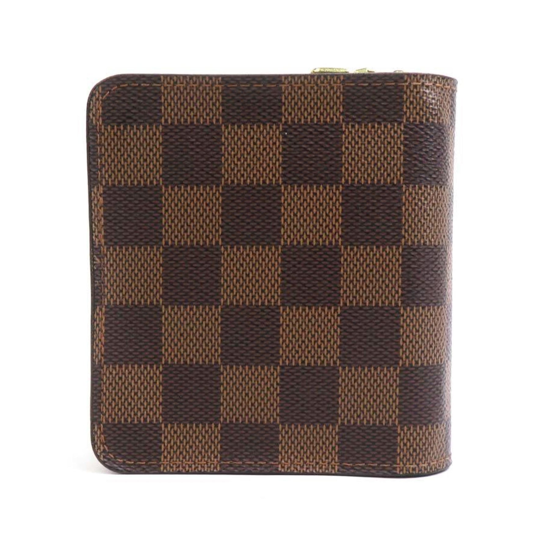 Louis Vuitton Bi-fold wallet Damier Compact Zip canvas Gold Men's