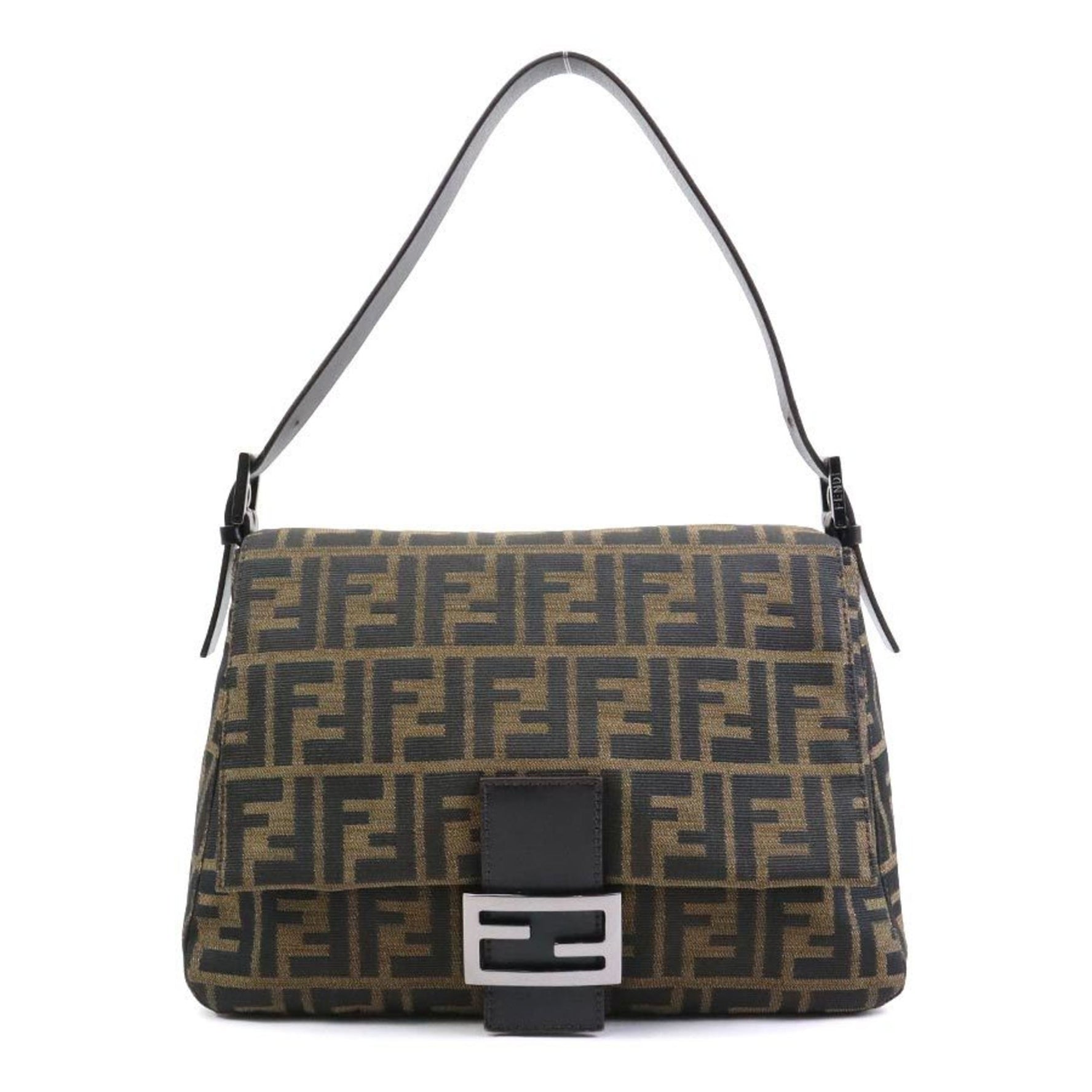 FENDI Shoulder Bag Zucca Mamma Bucket Canvas