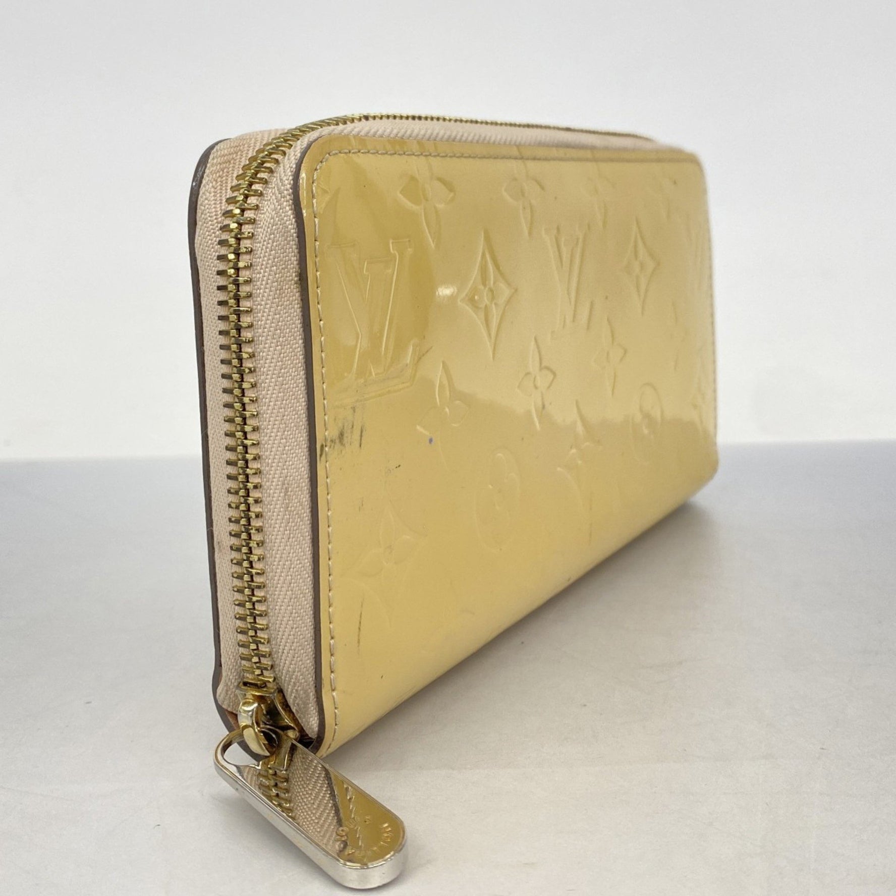 Louis Vuitton Vernis Zippy Wallet M90076 Rose Angelique Women's