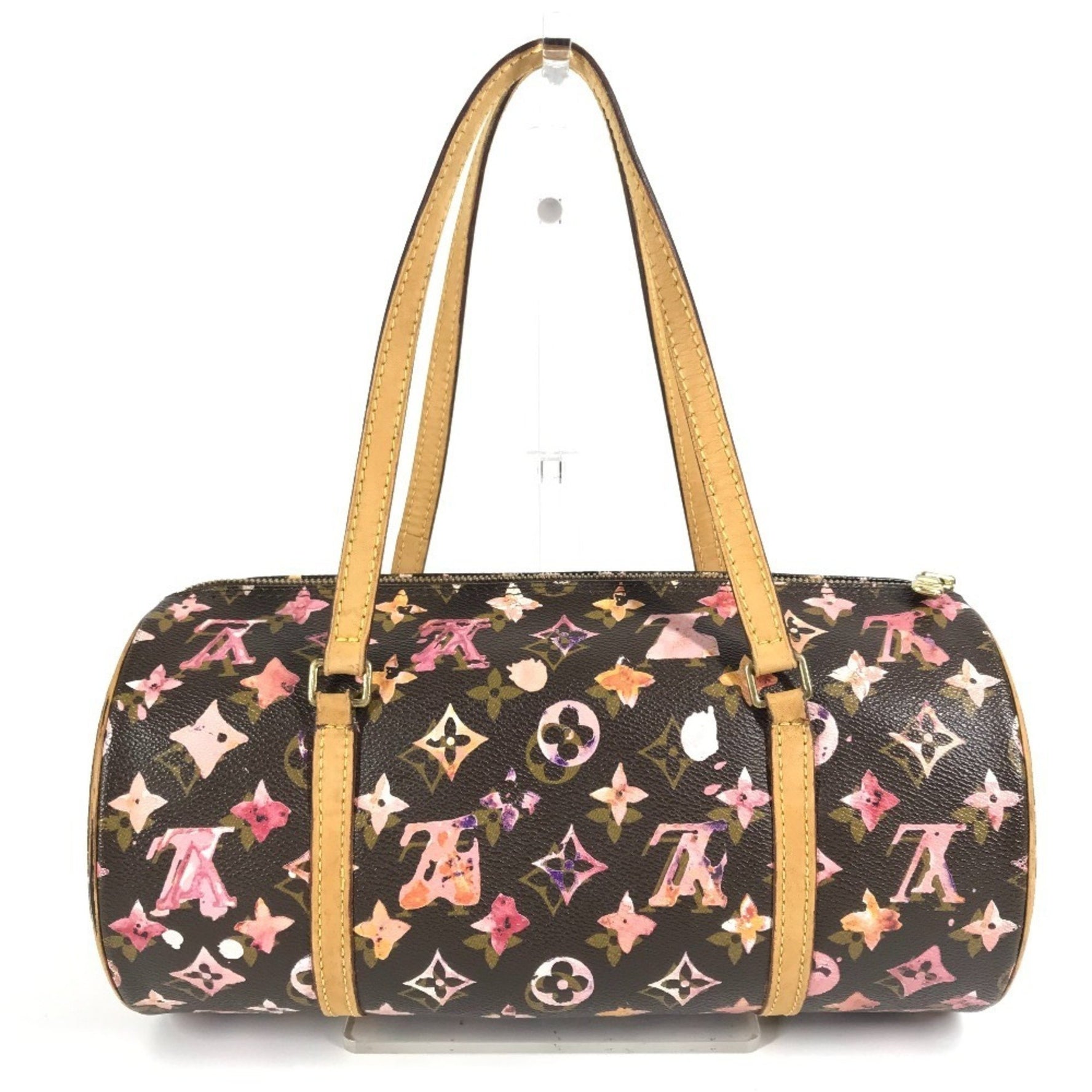 LOUIS VUITTON Monogram Watercolor Papillon 30 Shoulder Bag/Handbag in Canvas, Brown, Collaboration with Richard Prince