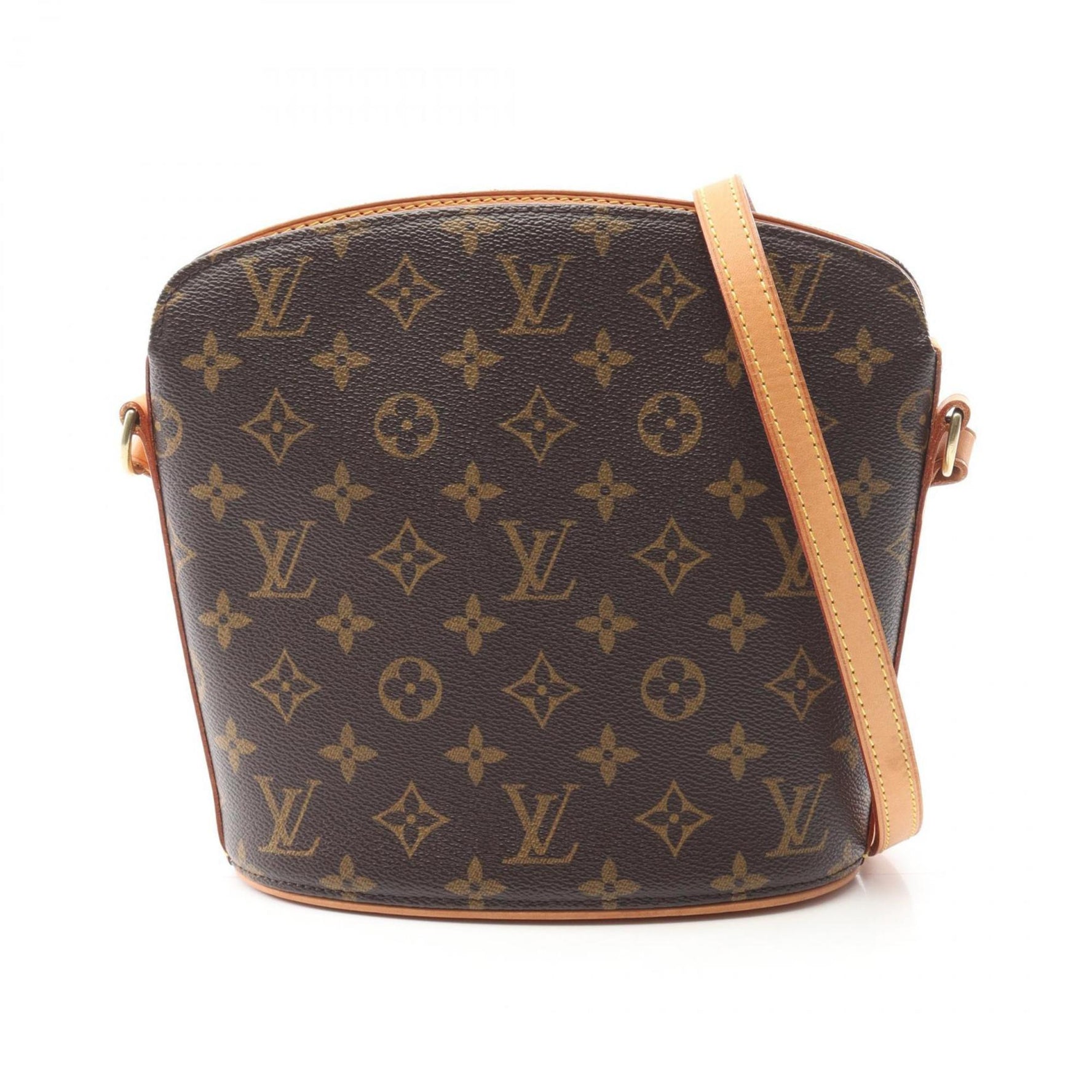 Louis Vuitton Drouot Shoulder Bag, Coated Canvas and Leather, Monogram