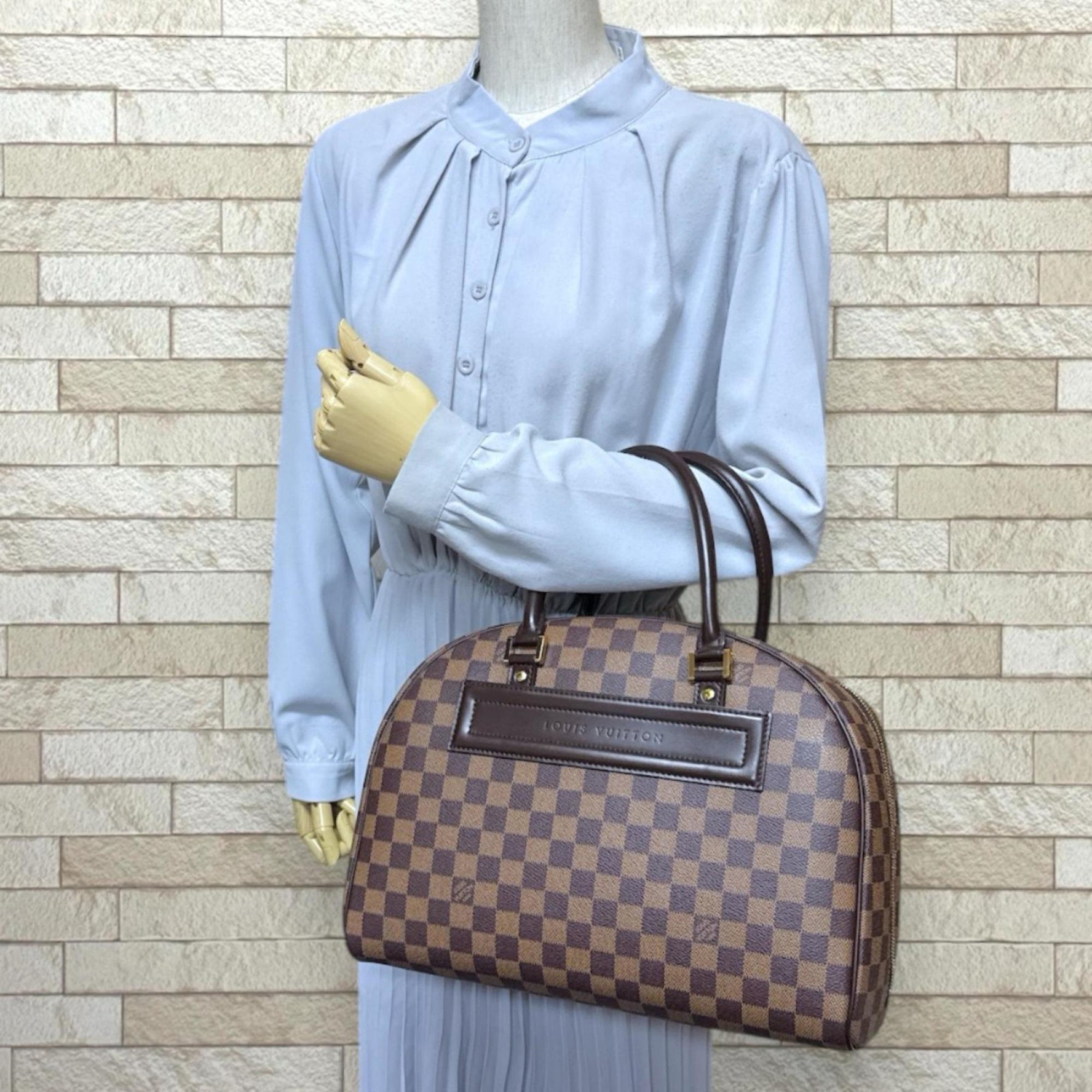 Louis Vuitton Nolita Damier Handbag, Canvas LOUIS VUITTON