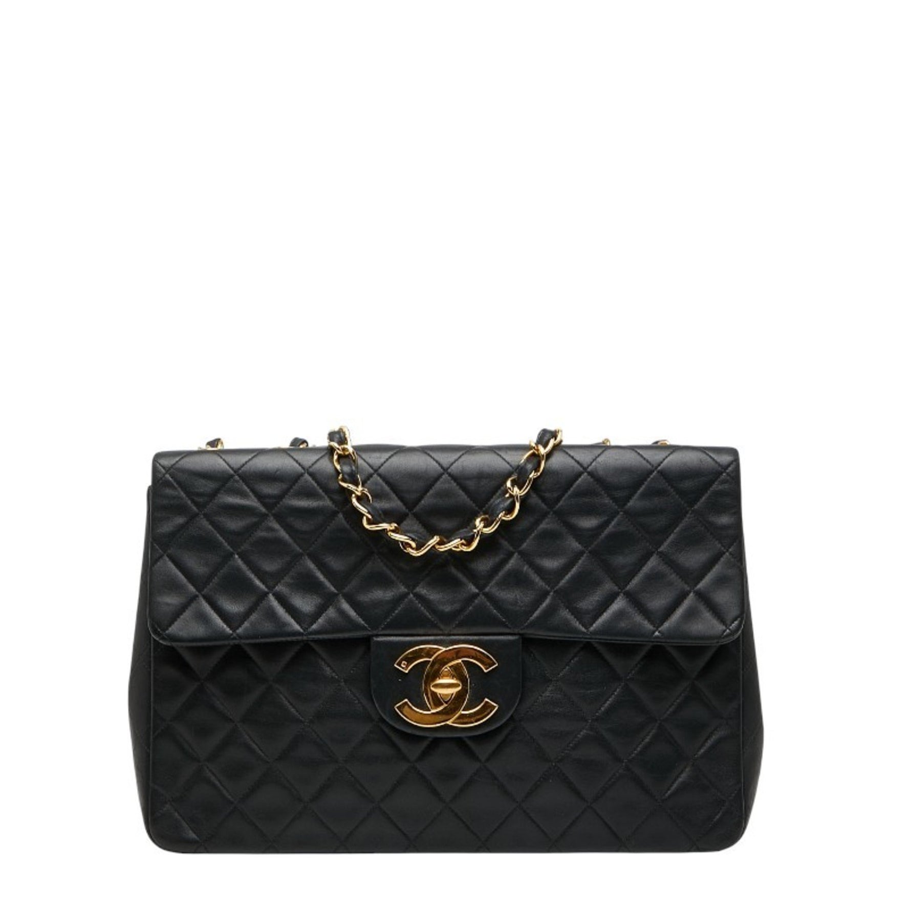 CHANEL Matelasse Coco Mark Chain Shoulder Bag in Lambskin