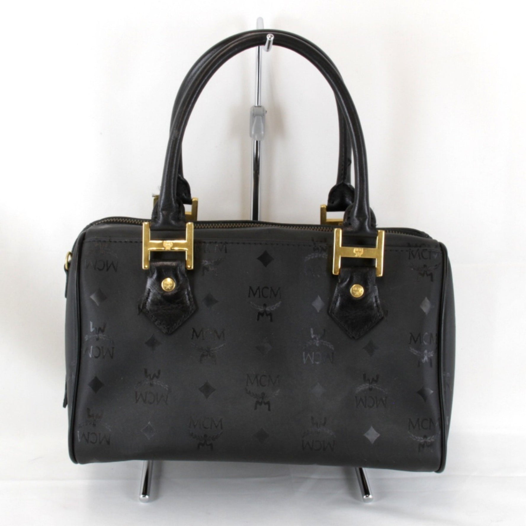 MCM Leather Black Women's