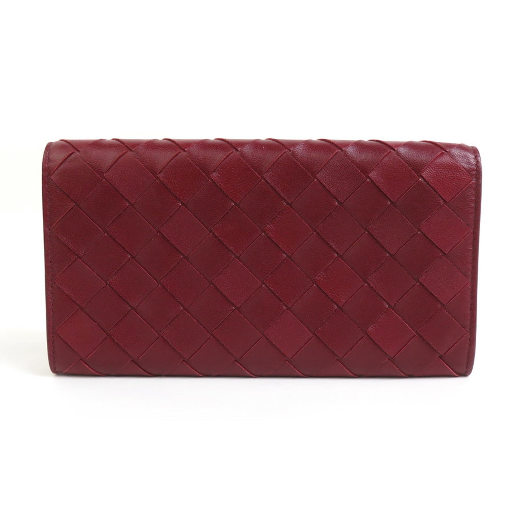 Bottega Veneta Bi-fold Long Wallet Intrecciato Leather Men's