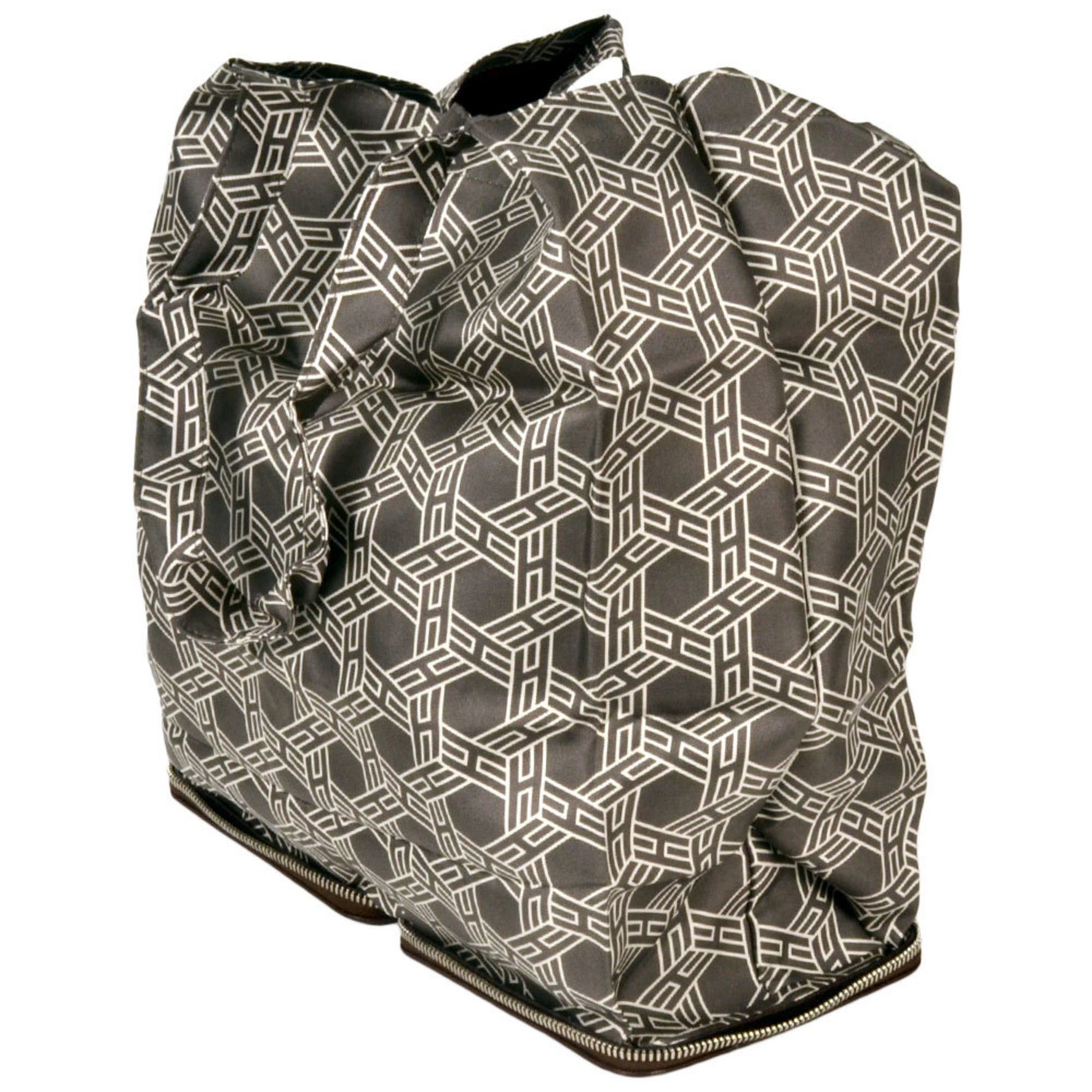 Hermes Silky Pop Eco Bag Dark Brown H Buffle Skipper Silk