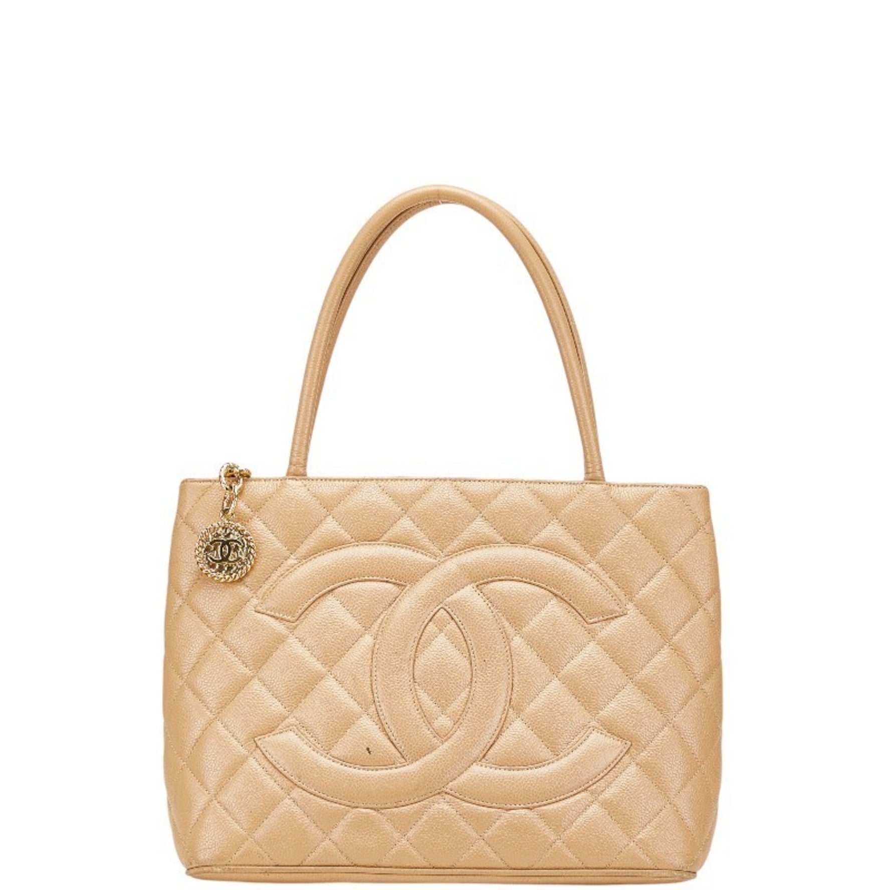 Chanel Coco Mark Matelasse Reissue Tote Bag in Caviar Skin