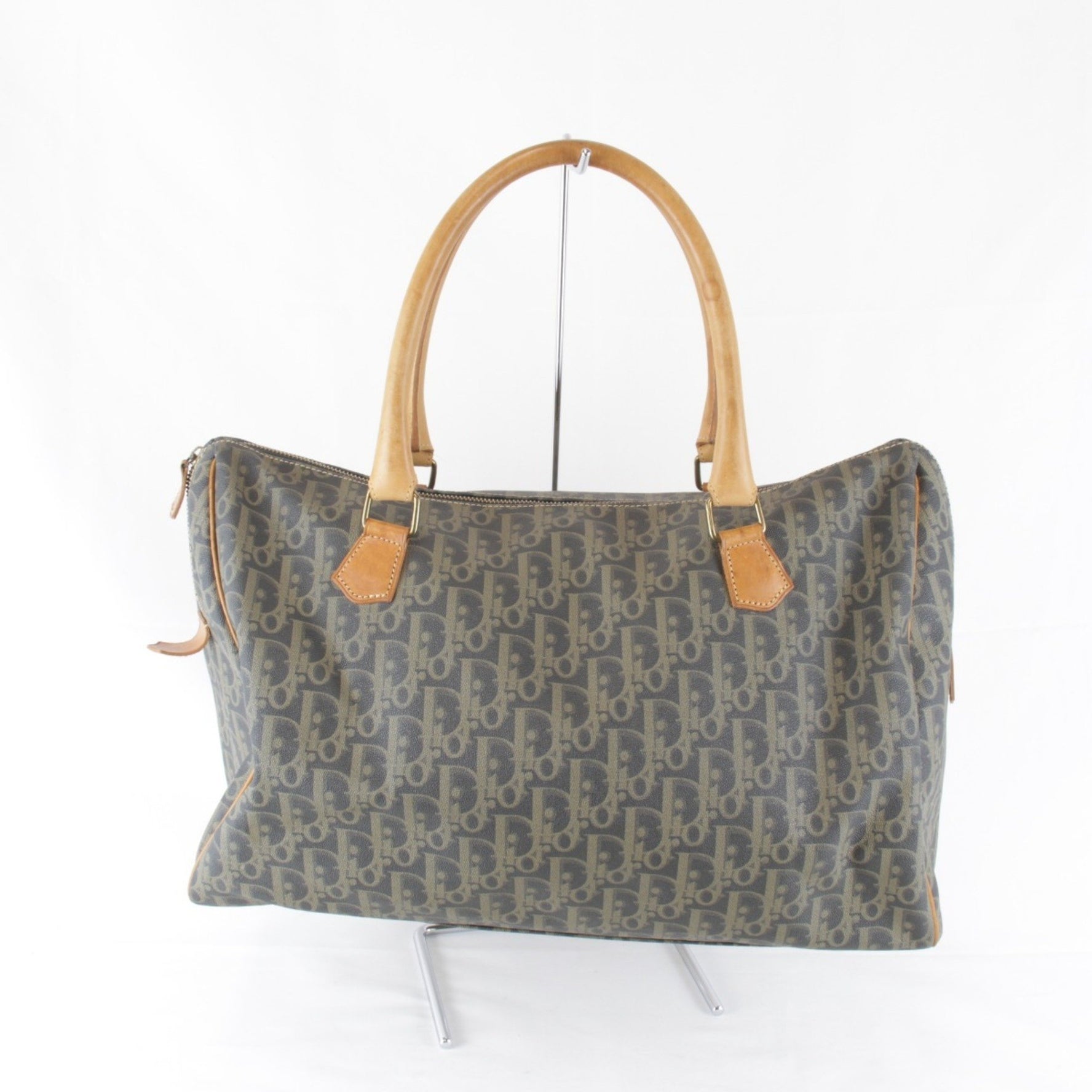 Christian Dior Trotter Boston Bag Monogram Canvas