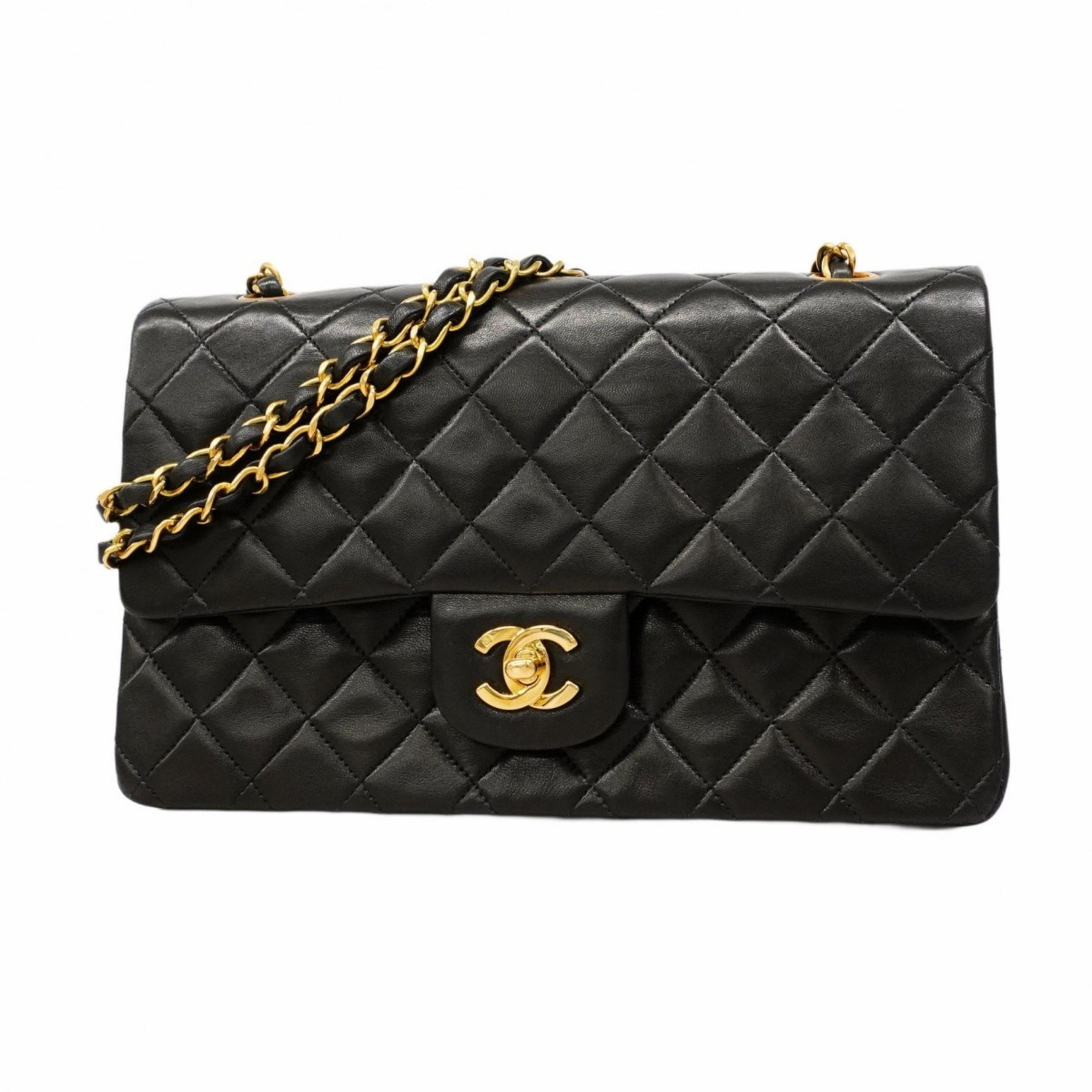 Chanel Matelasse Shoulder Bag with Double Flap and Chain, Lambskin