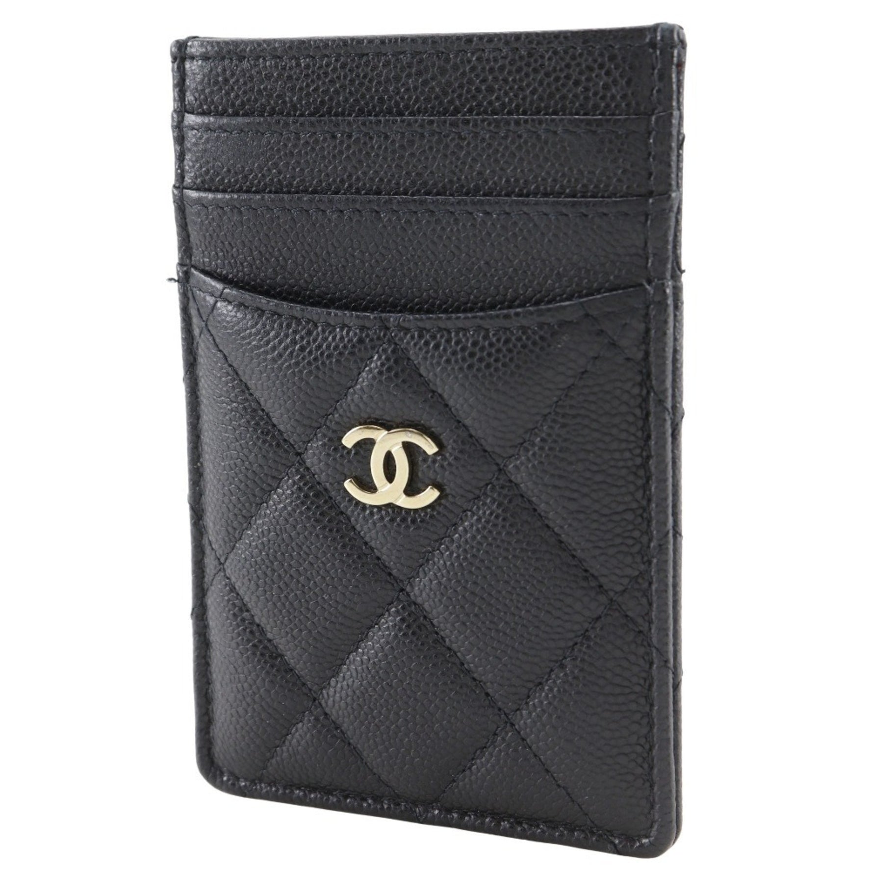 CHANEL Matelasse Card Case with Coco Mark in Cabin Skin
