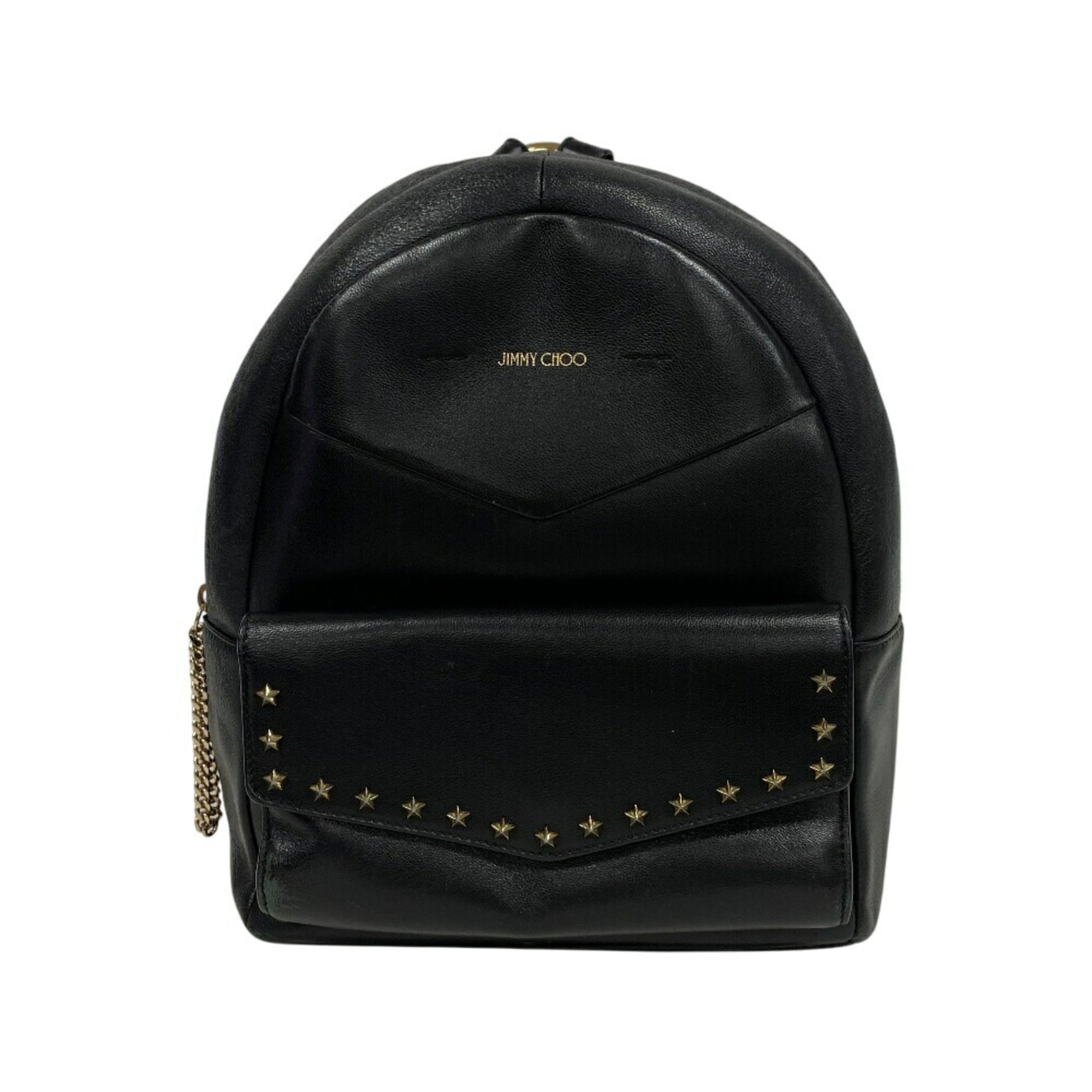 Jimmy Choo Backpack Star Studs Daypack Bag Rucksack