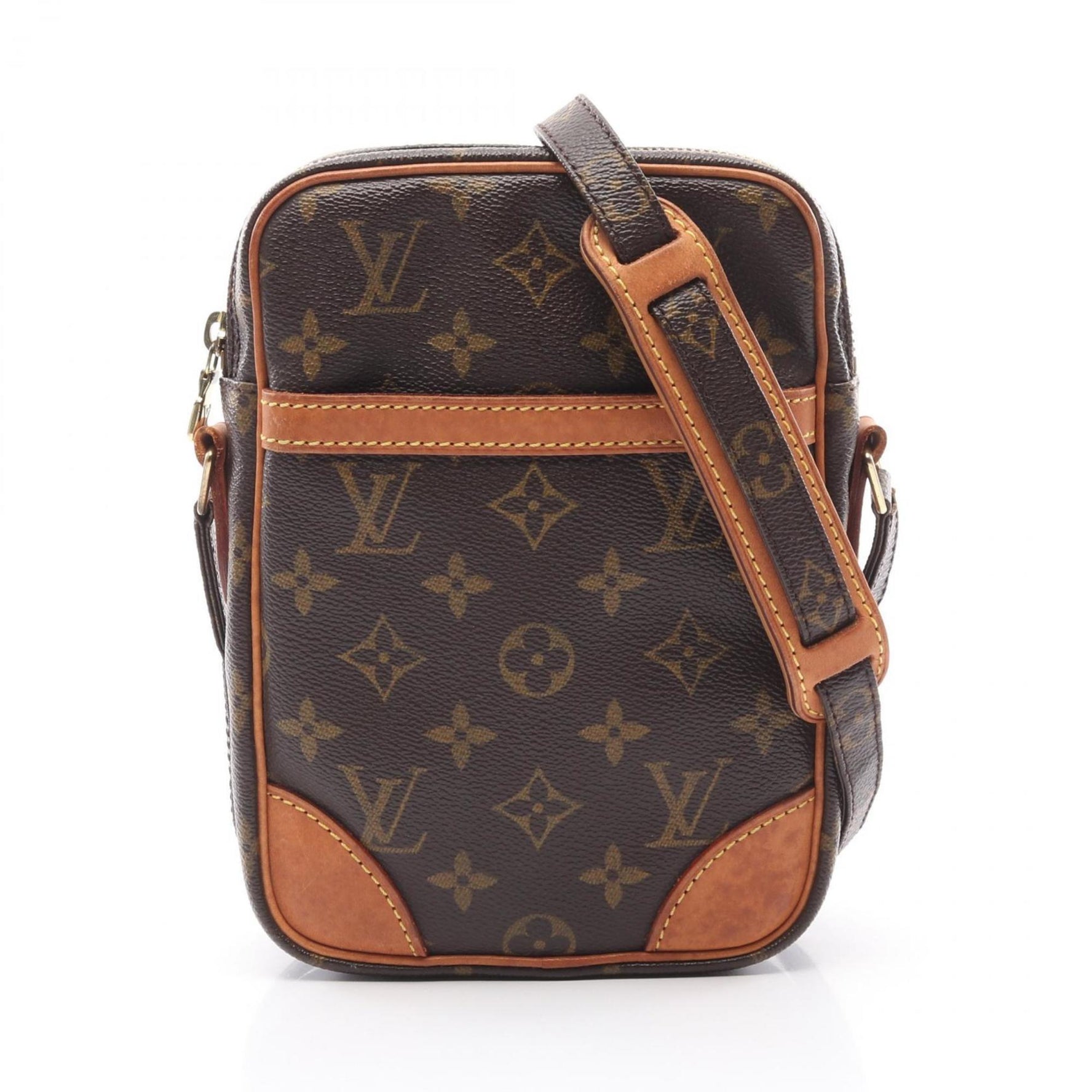 Louis Vuitton Danube Shoulder Bag, Coated Canvas and Leather, Monogram