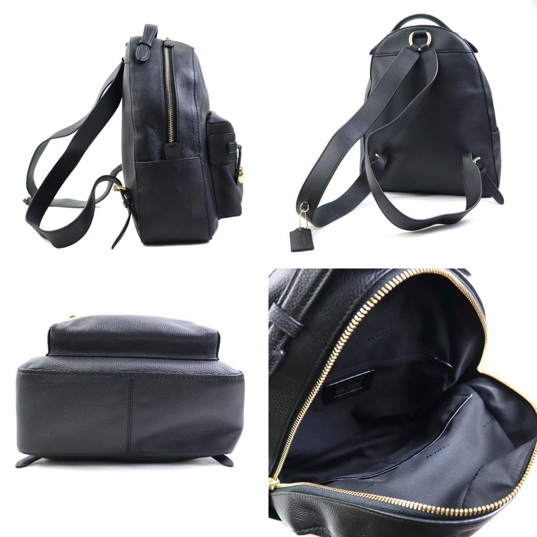 Coach COACH Backpack Leather Black Women's h30921a